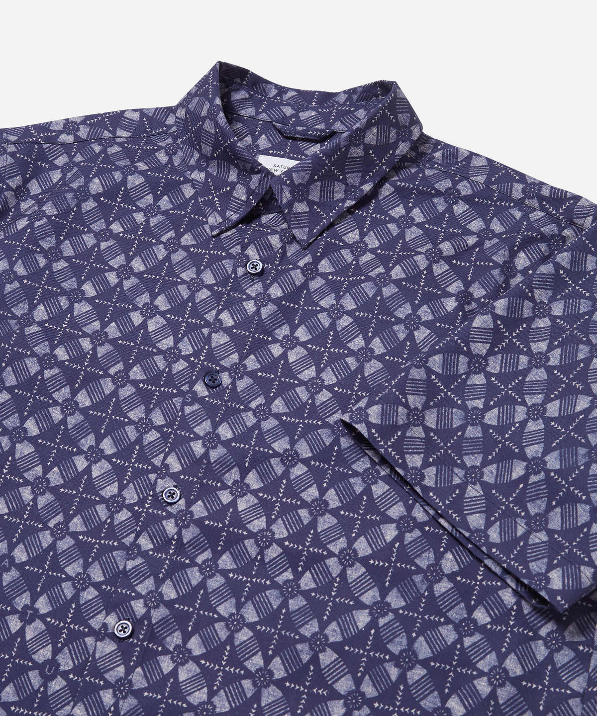 Bruce Block Print Ss Shirt