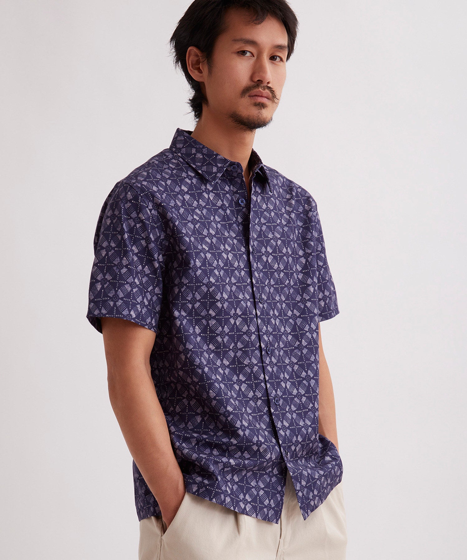 Bruce Block Print Ss Shirt