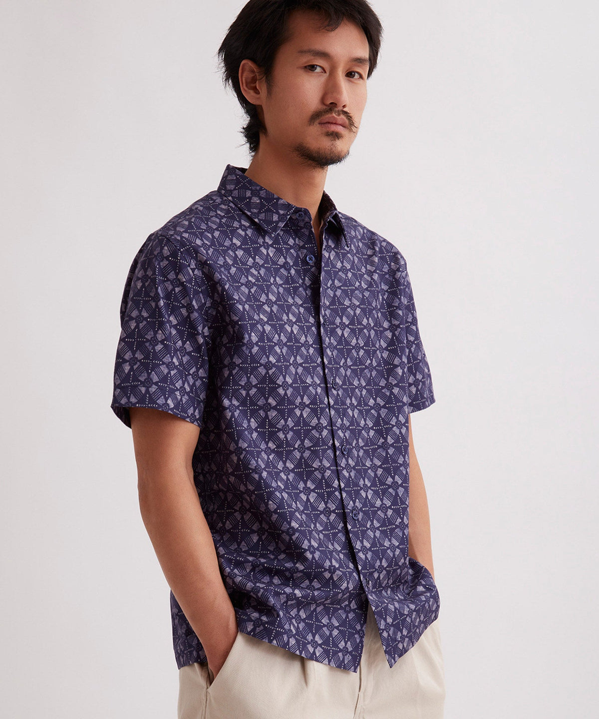 Bruce Block Print Ss Shirt