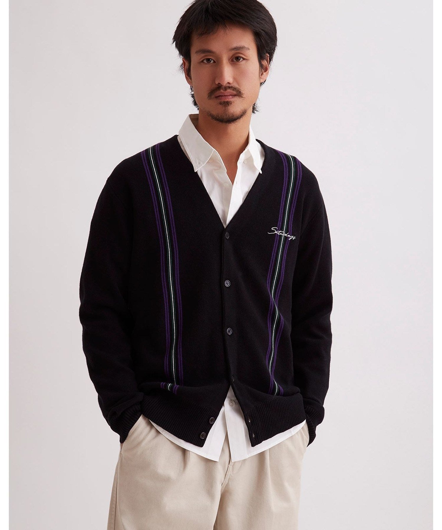 MICHAEL HIGH GUAGE KNIT CARDIGAN