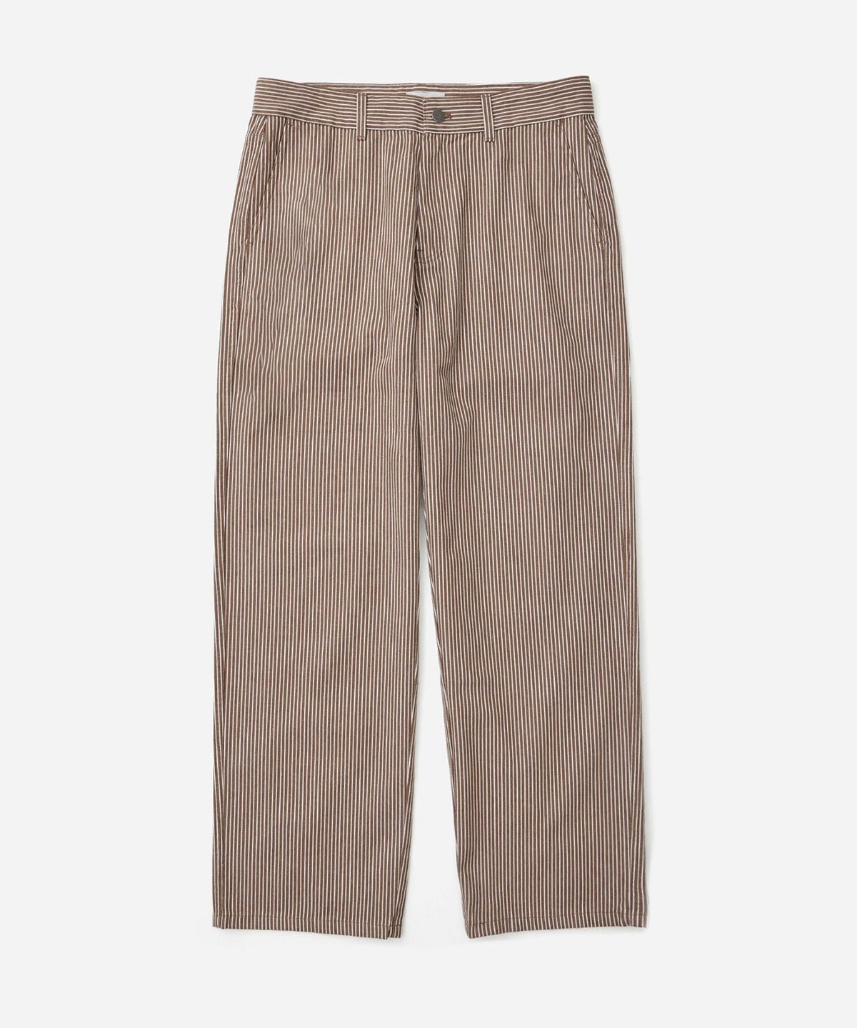 GEORGE STRIPE COTTON TWILL PANT