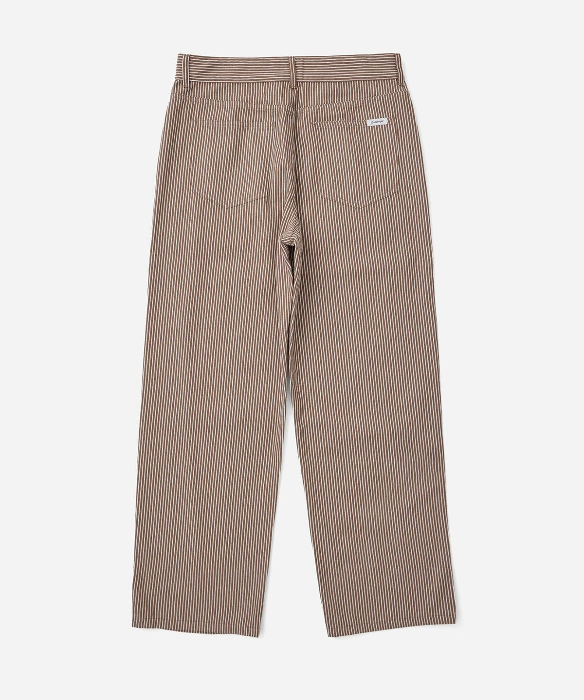 GEORGE STRIPE COTTON TWILL PANT