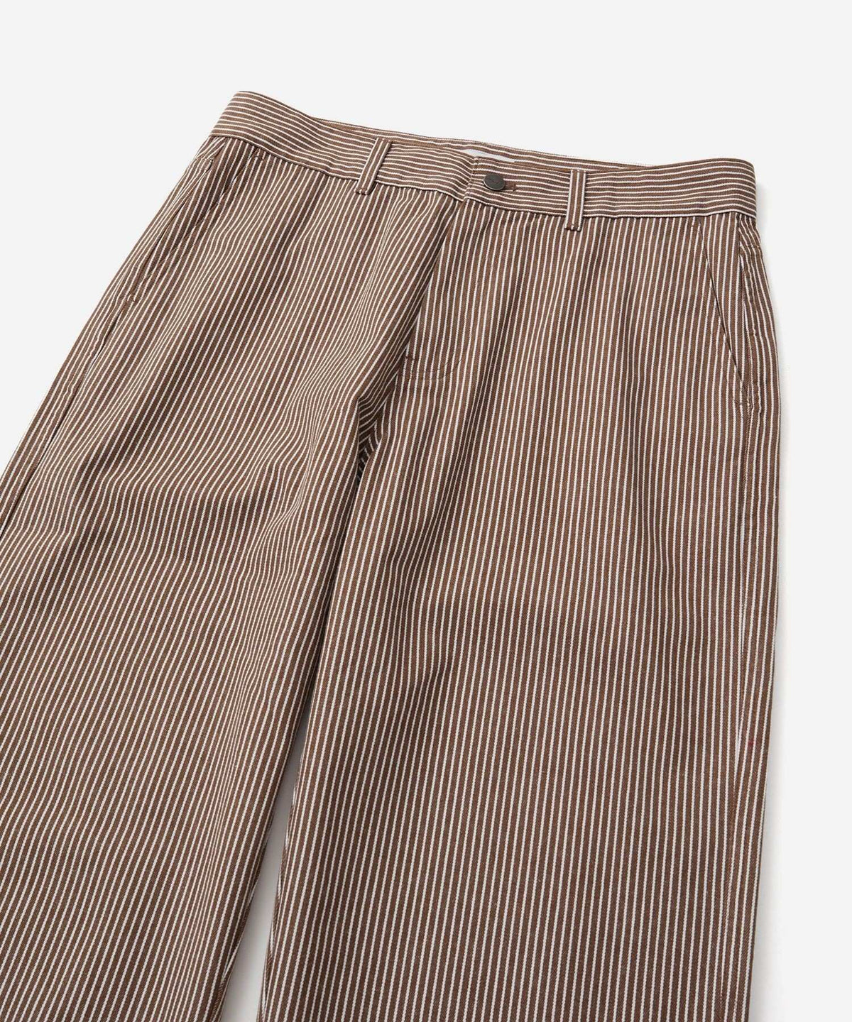 GEORGE STRIPE COTTON TWILL PANT