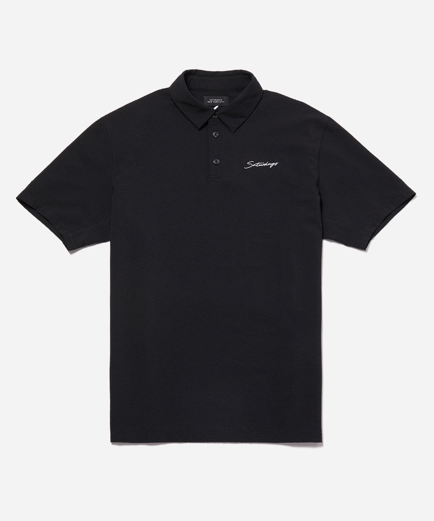 Seersucker Polo Shirt S/S