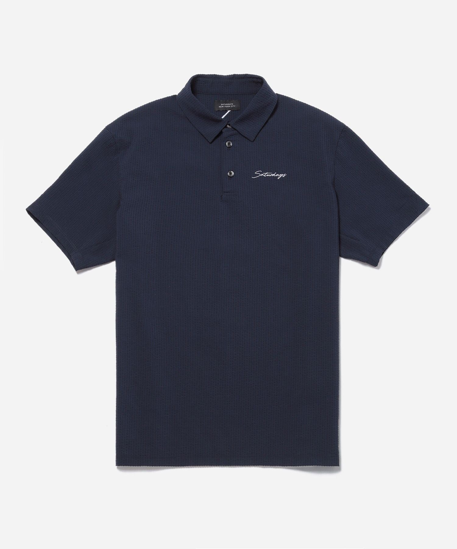 Seersucker Polo Shirt S/S