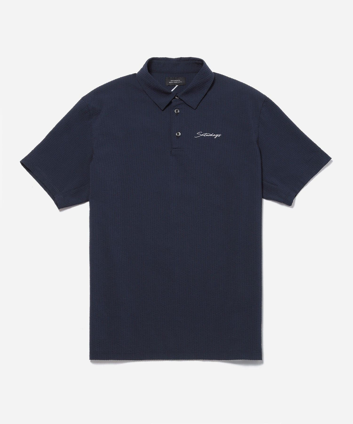 Seersucker Polo Shirt S/S