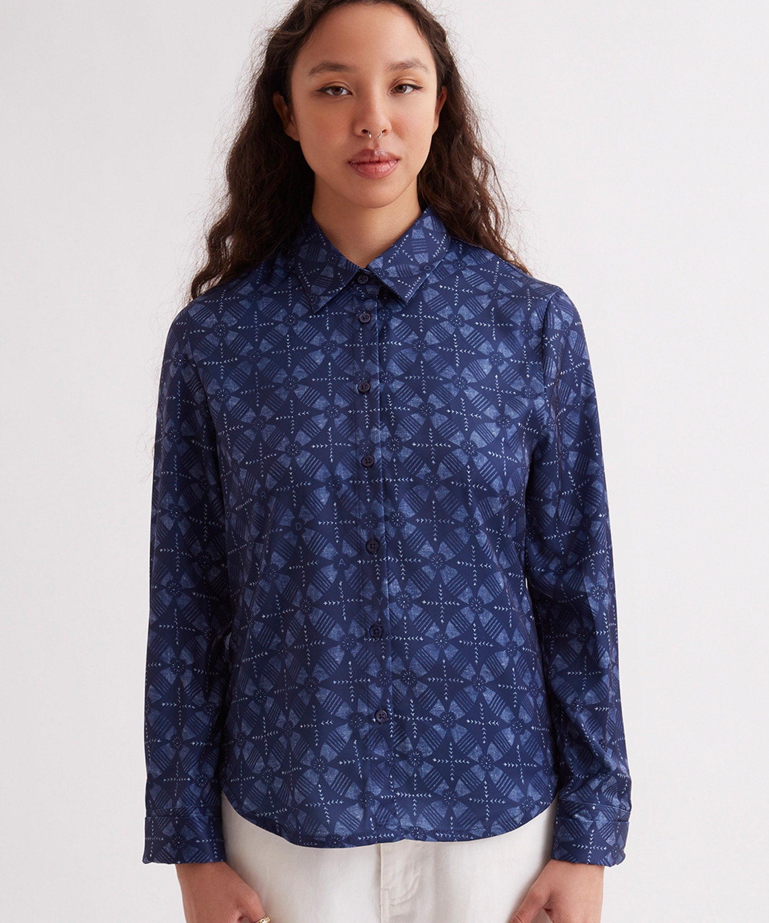 Shay Blockprint Ls Shirt