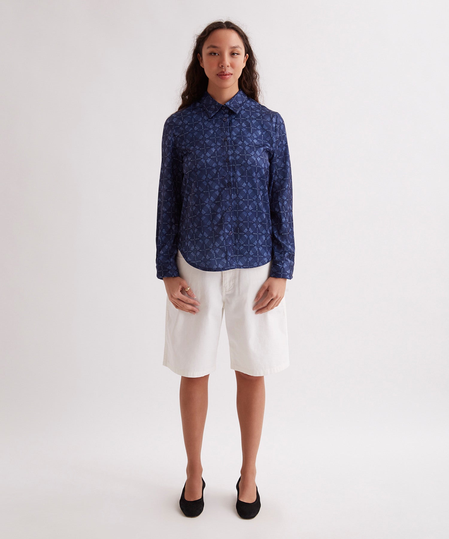 Shay Blockprint Ls Shirt