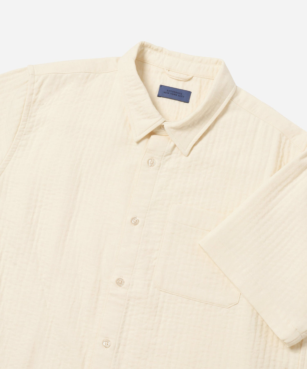 Bruce Double Layer Crinkle Short Sleeve Shirt