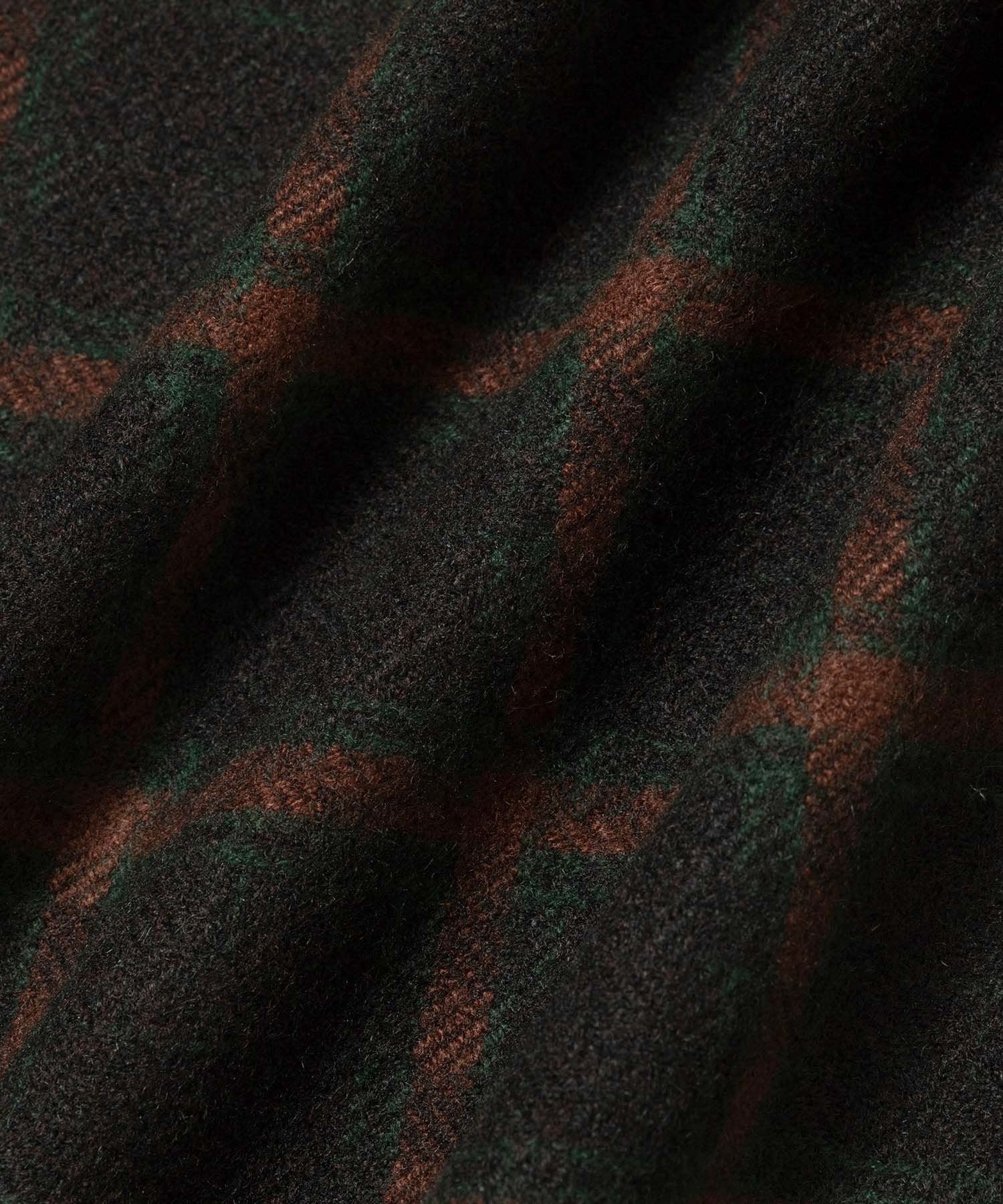 OPEN COLLAR FLANNEL CHECK SHIRTS