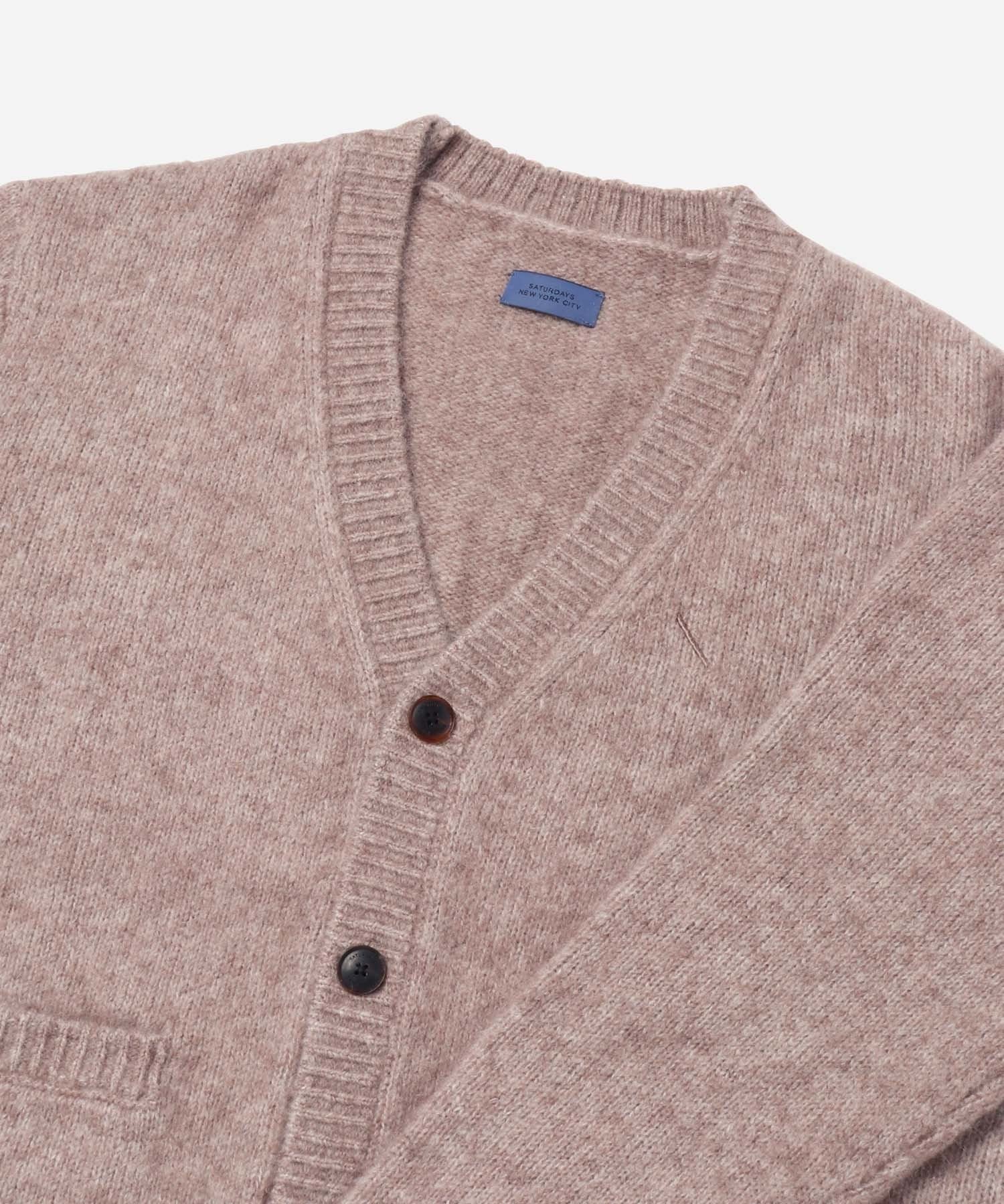 MICHAEL SHAGGY WOOL CARDIGAN