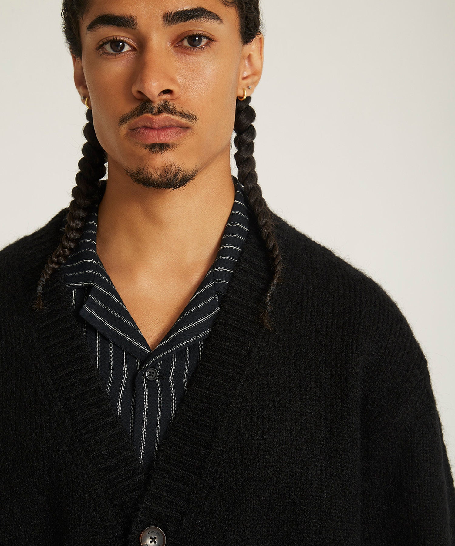 MICHAEL SHAGGY WOOL CARDIGAN