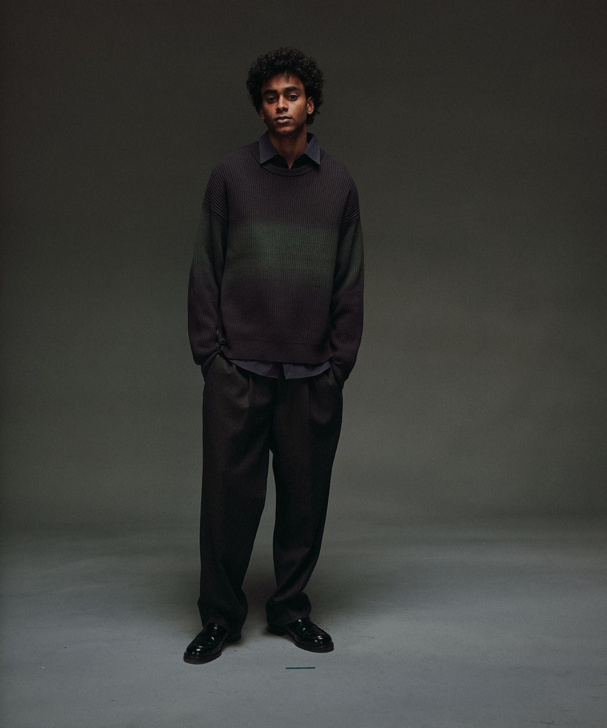 COTTON CASHMERE STEP DYEING KNIT