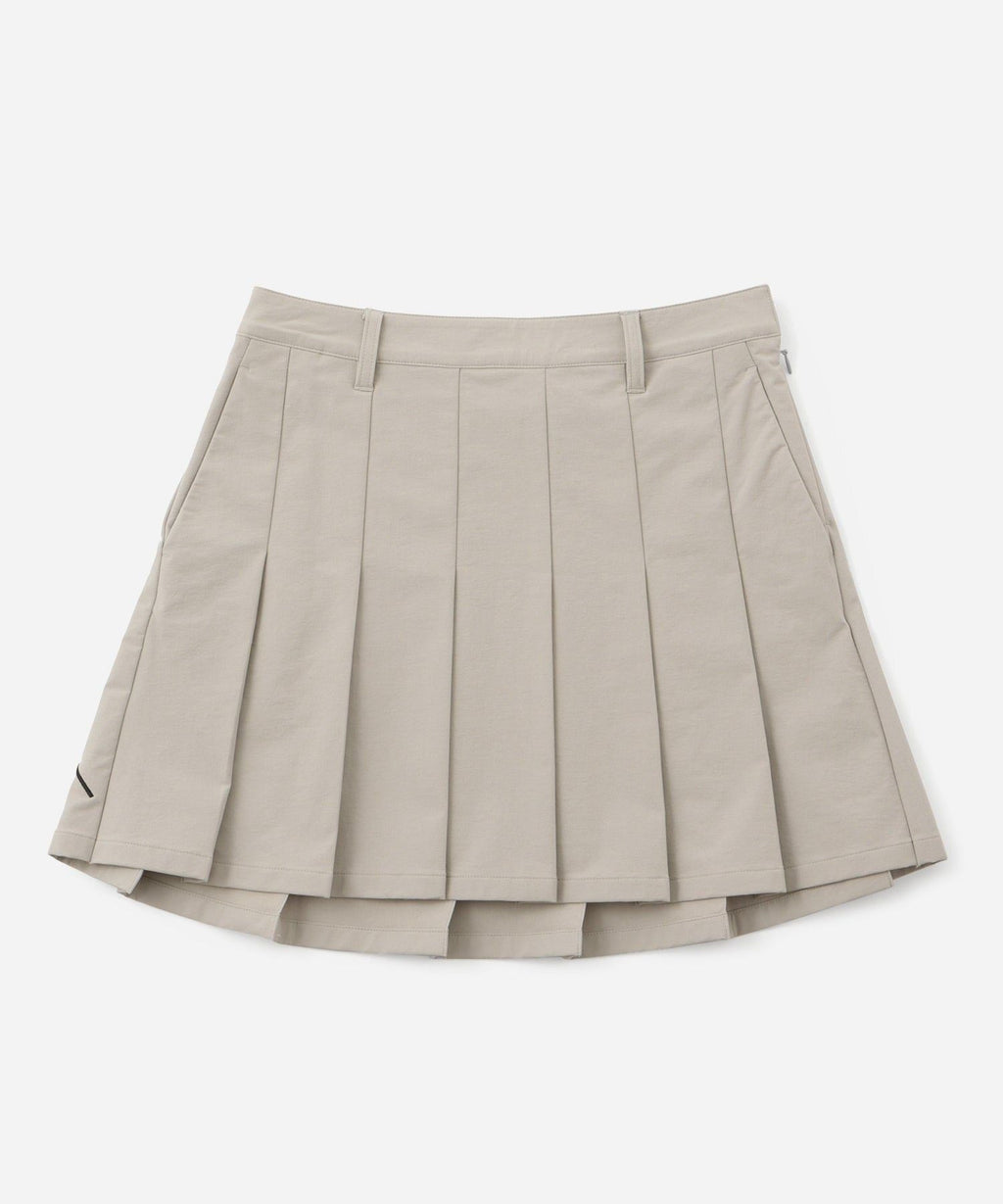 W/Taslan Nylon Pleated Skirt