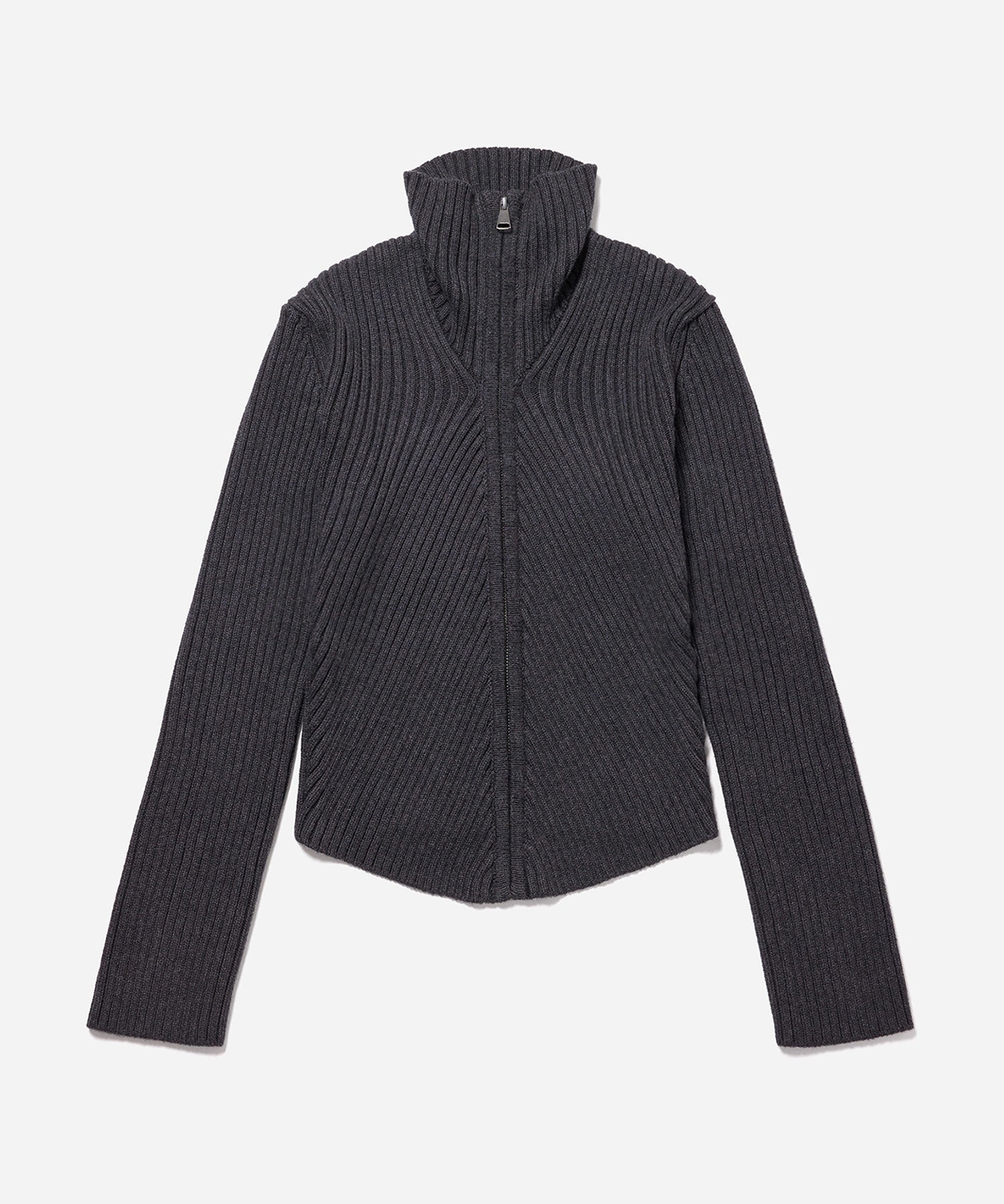 LEAH CASHMERE ZIP SWEATER