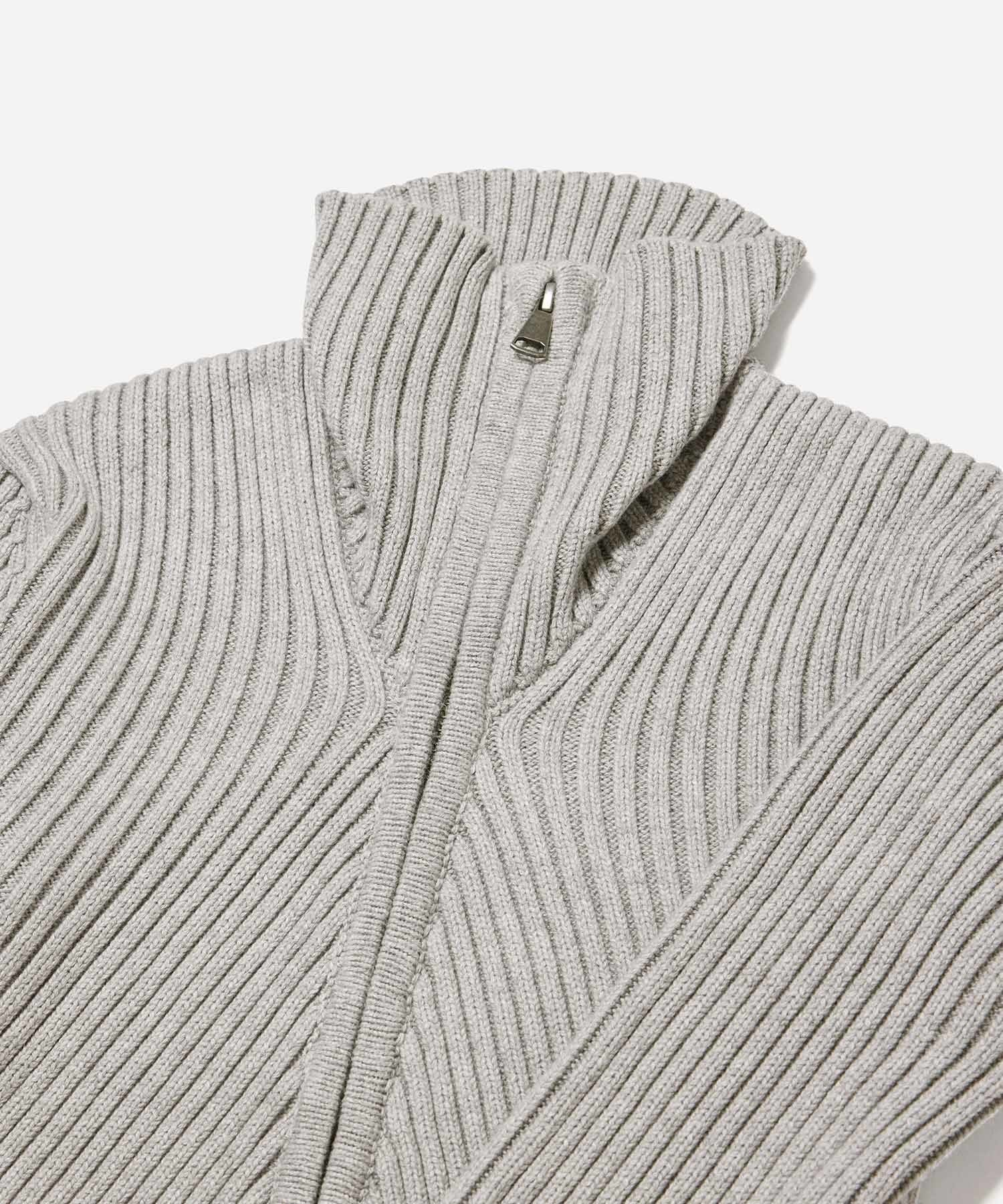 LEAH CASHMERE ZIP SWEATER