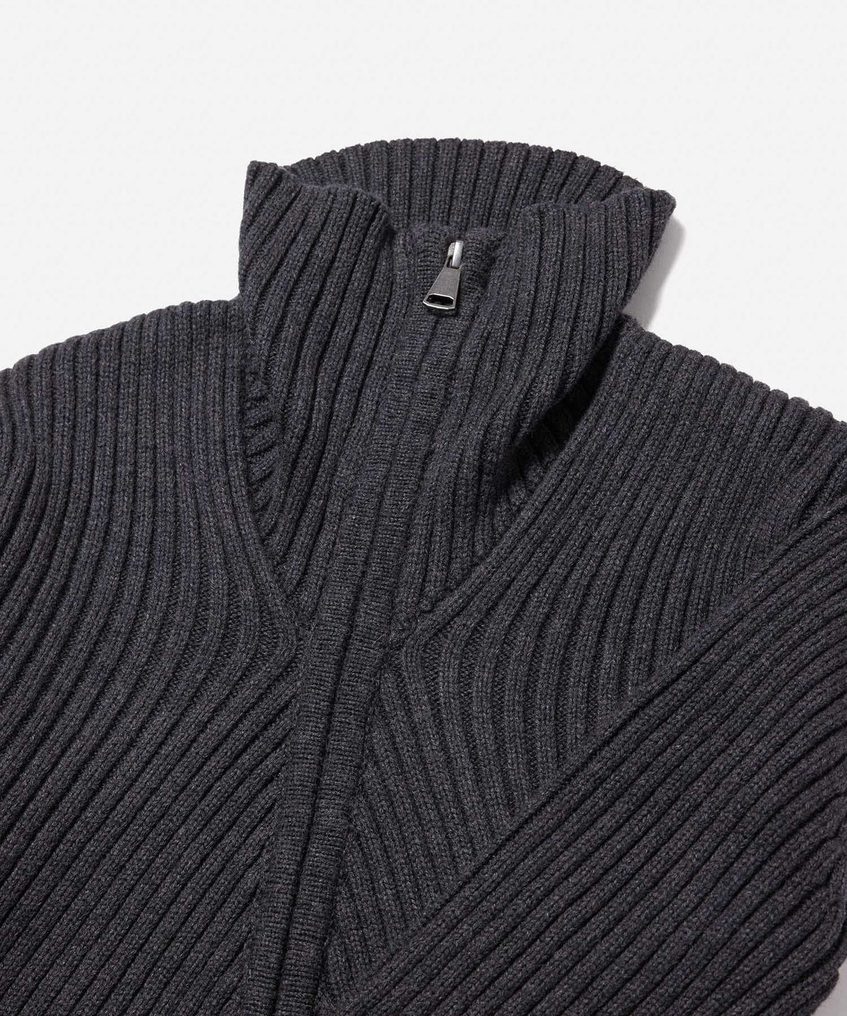 LEAH CASHMERE ZIP SWEATER