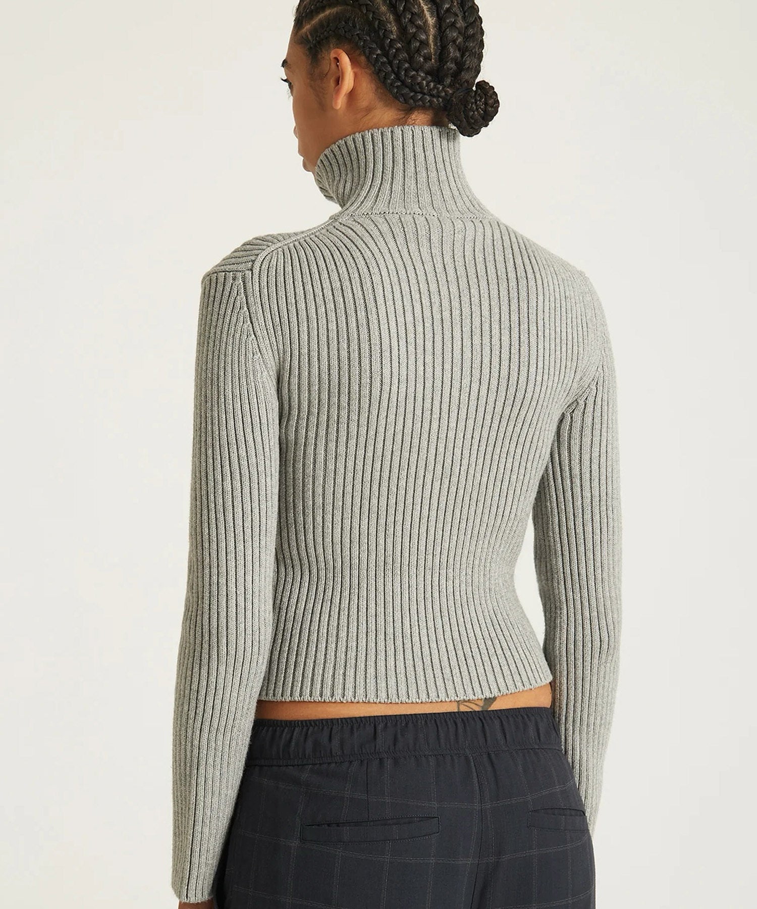 LEAH CASHMERE ZIP SWEATER