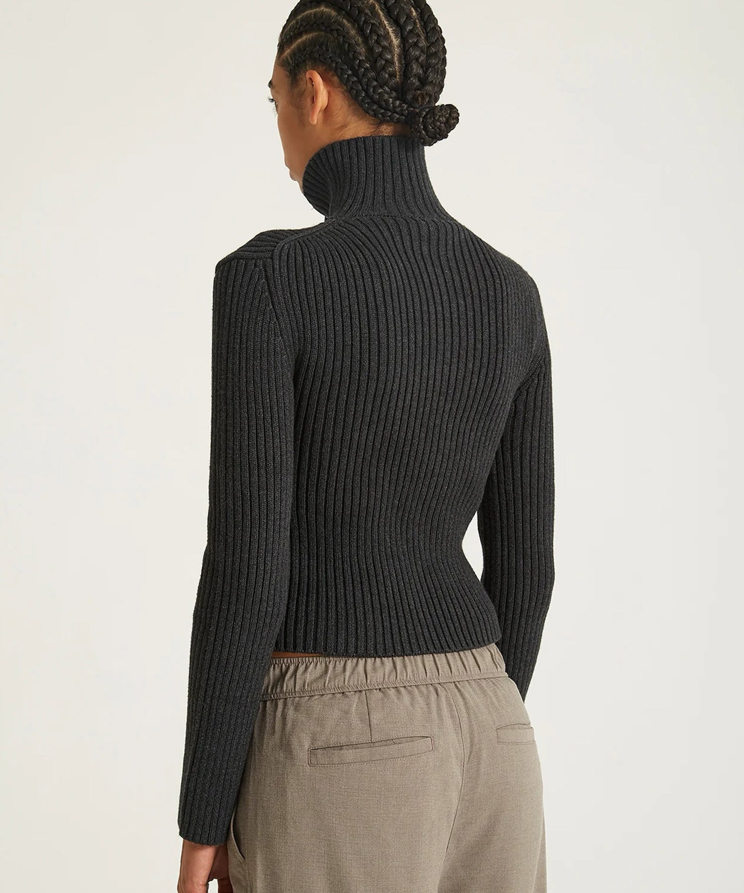 LEAH CASHMERE ZIP SWEATER