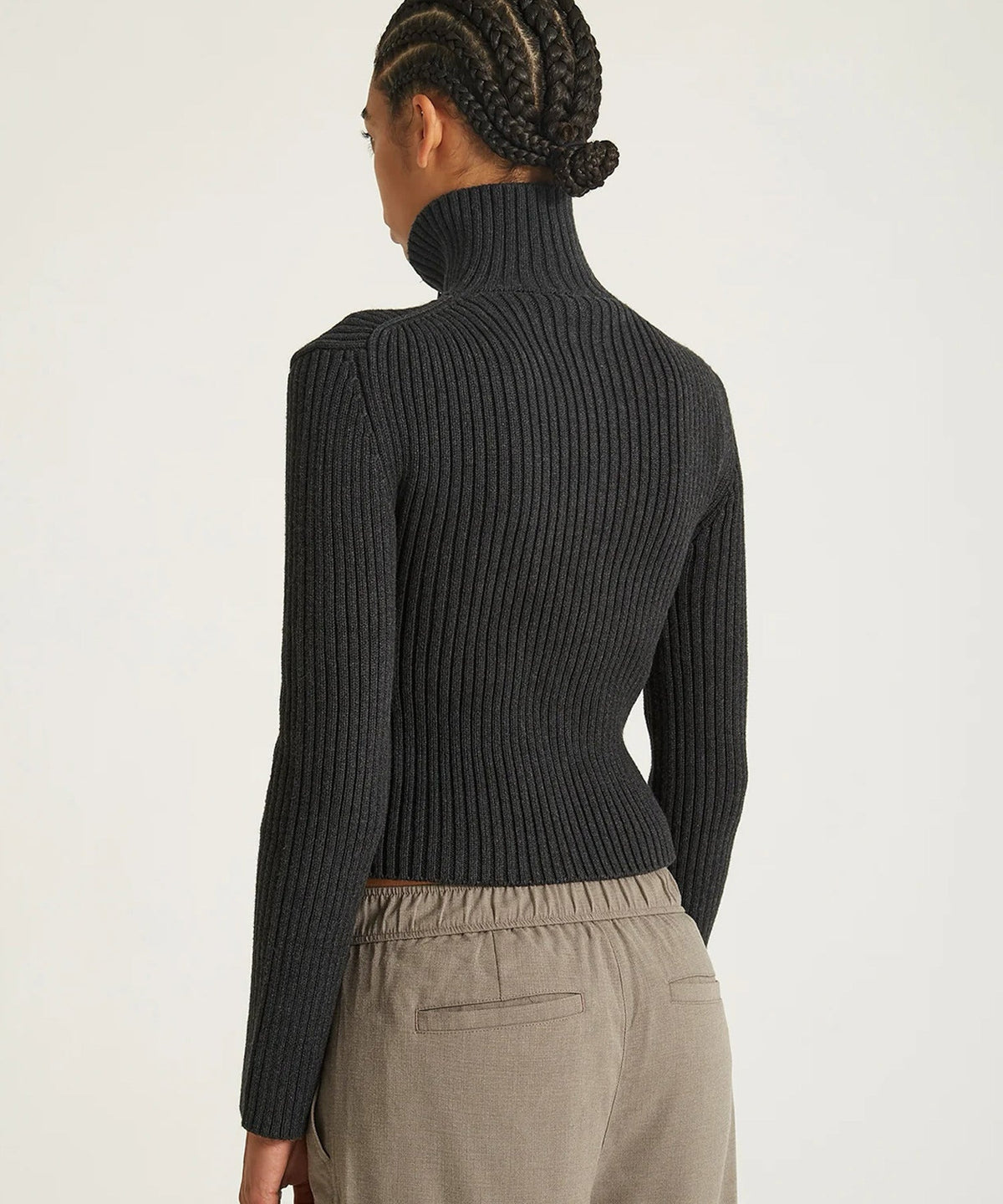 LEAH CASHMERE ZIP SWEATER