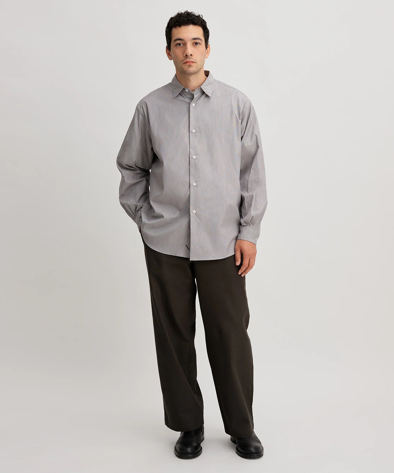 REGULAR COLLAR STRIPE SHIRTS