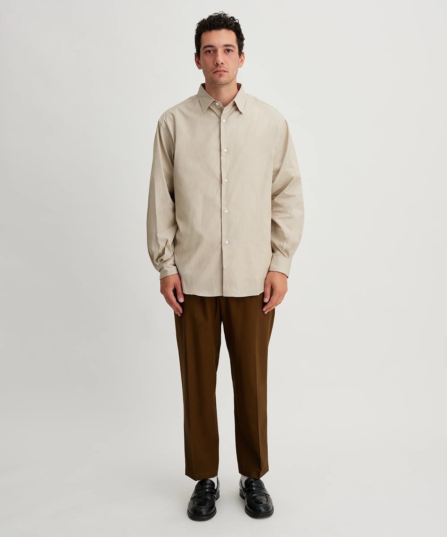 REGULAR COLLAR STRIPE SHIRTS