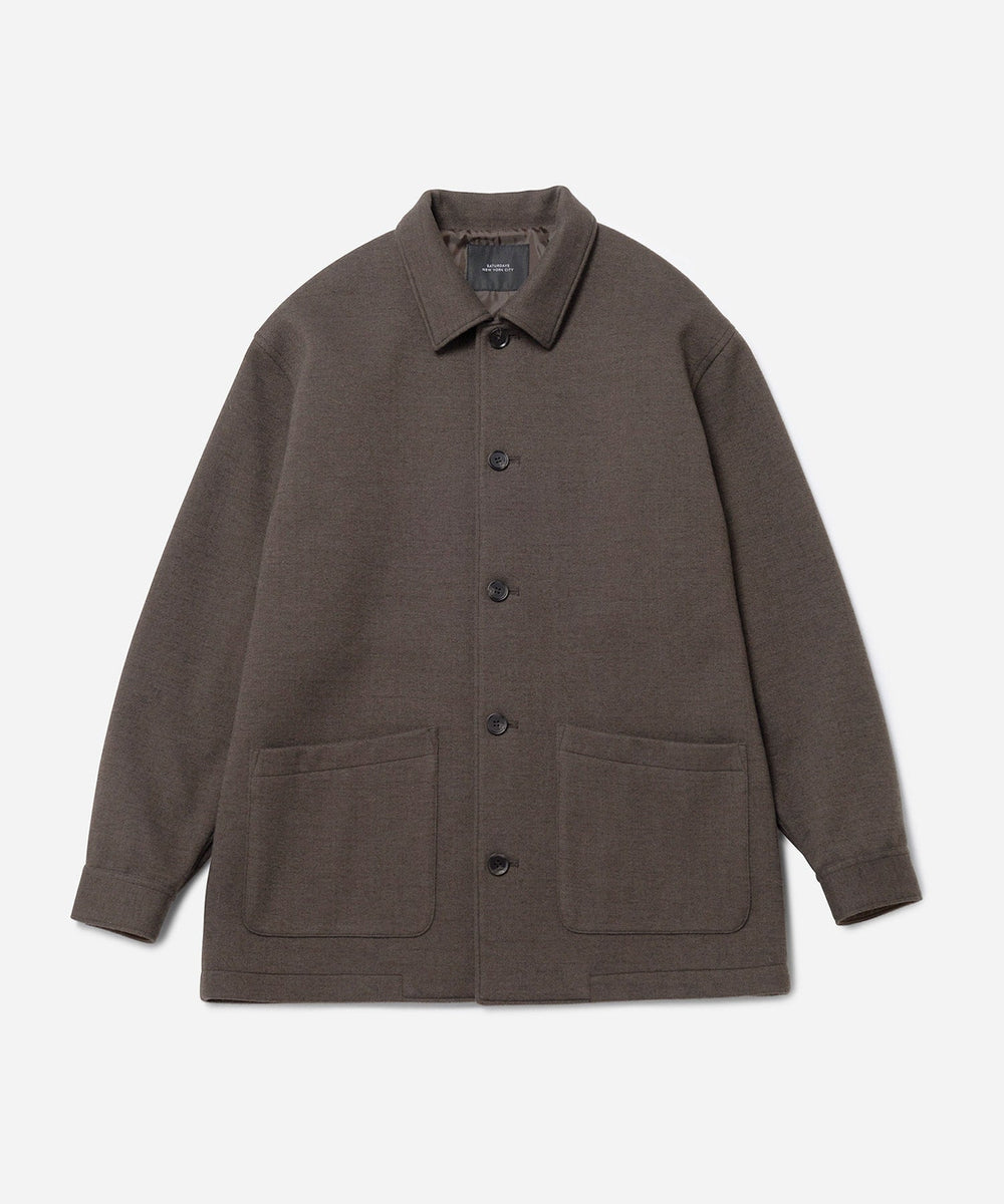 Wool coverall -nakawata- ウールカバーオール COVERALL WOOL SHIRTS BLOUSON | Saturdays NYC Japan