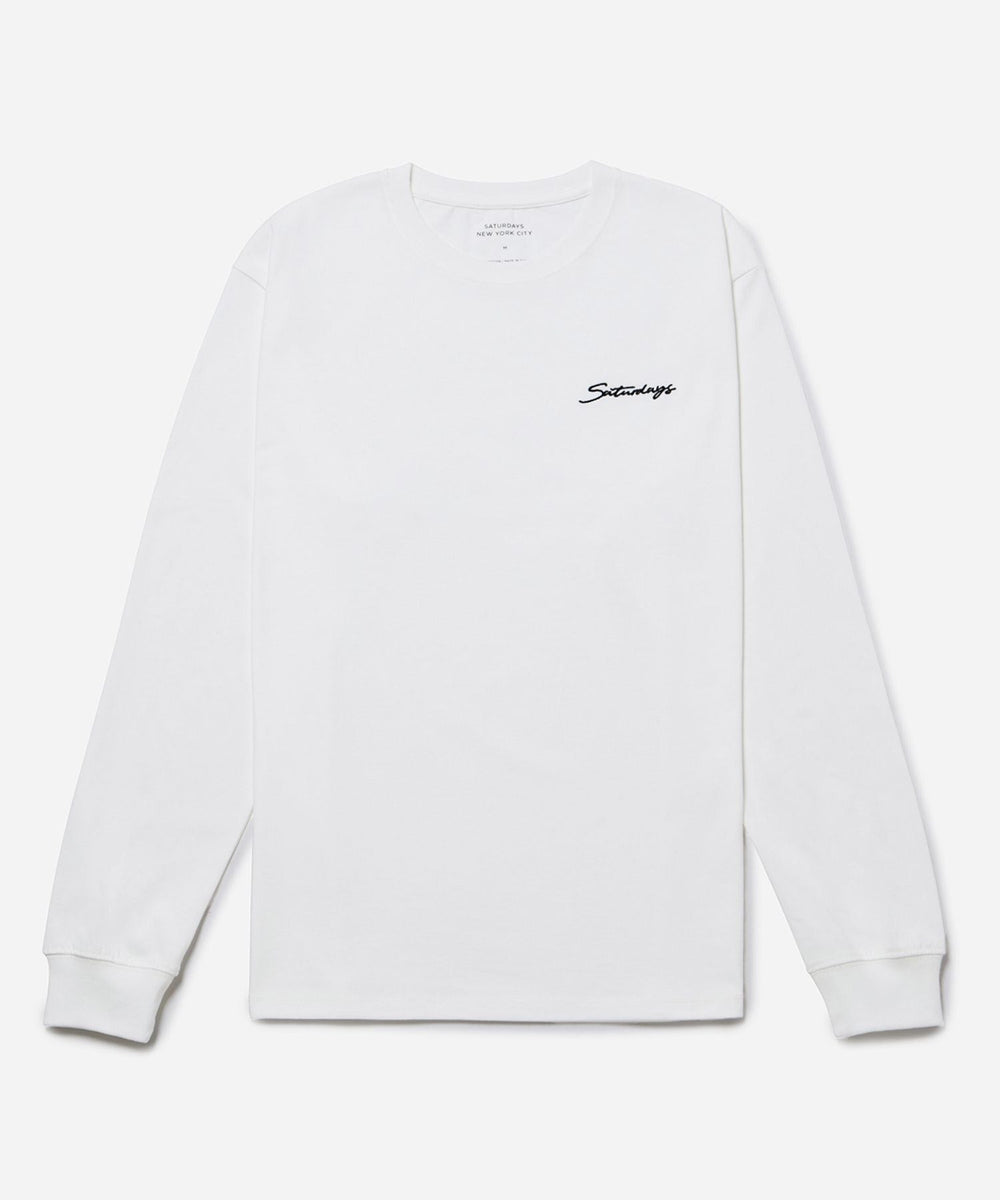 Saturdays Embroidered Standard Ls Tee | Saturdays NYC Japan