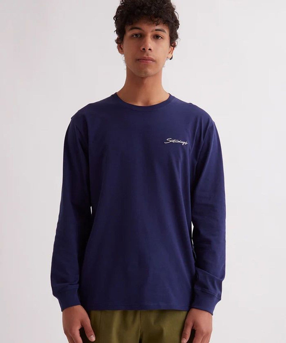 Saturdays Embroidered Standard Ls Tee | Saturdays NYC Japan
