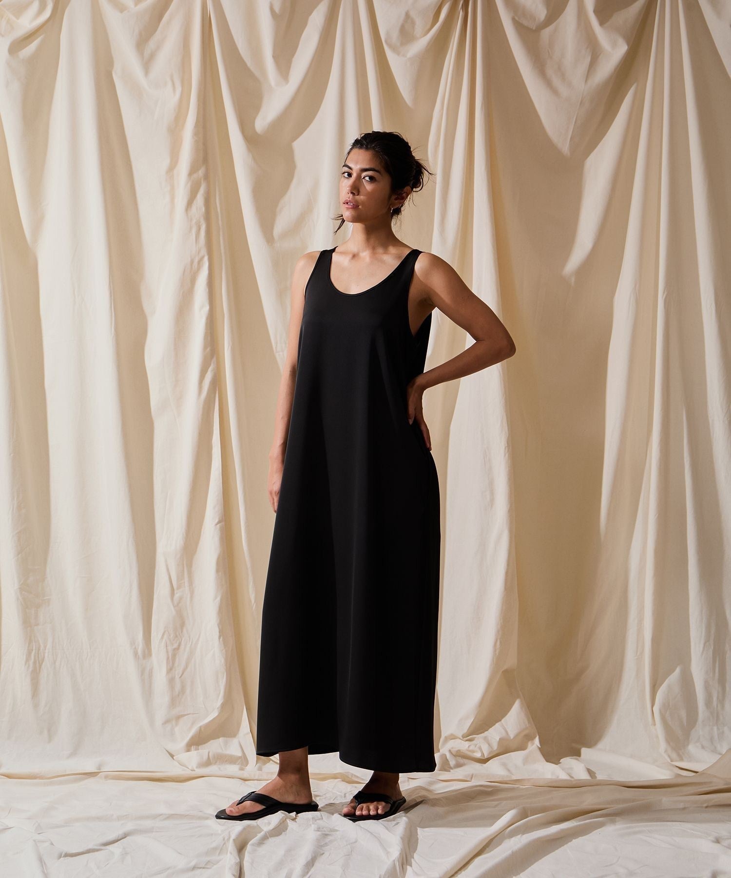 Jess Satin Tank Onepiece Dress