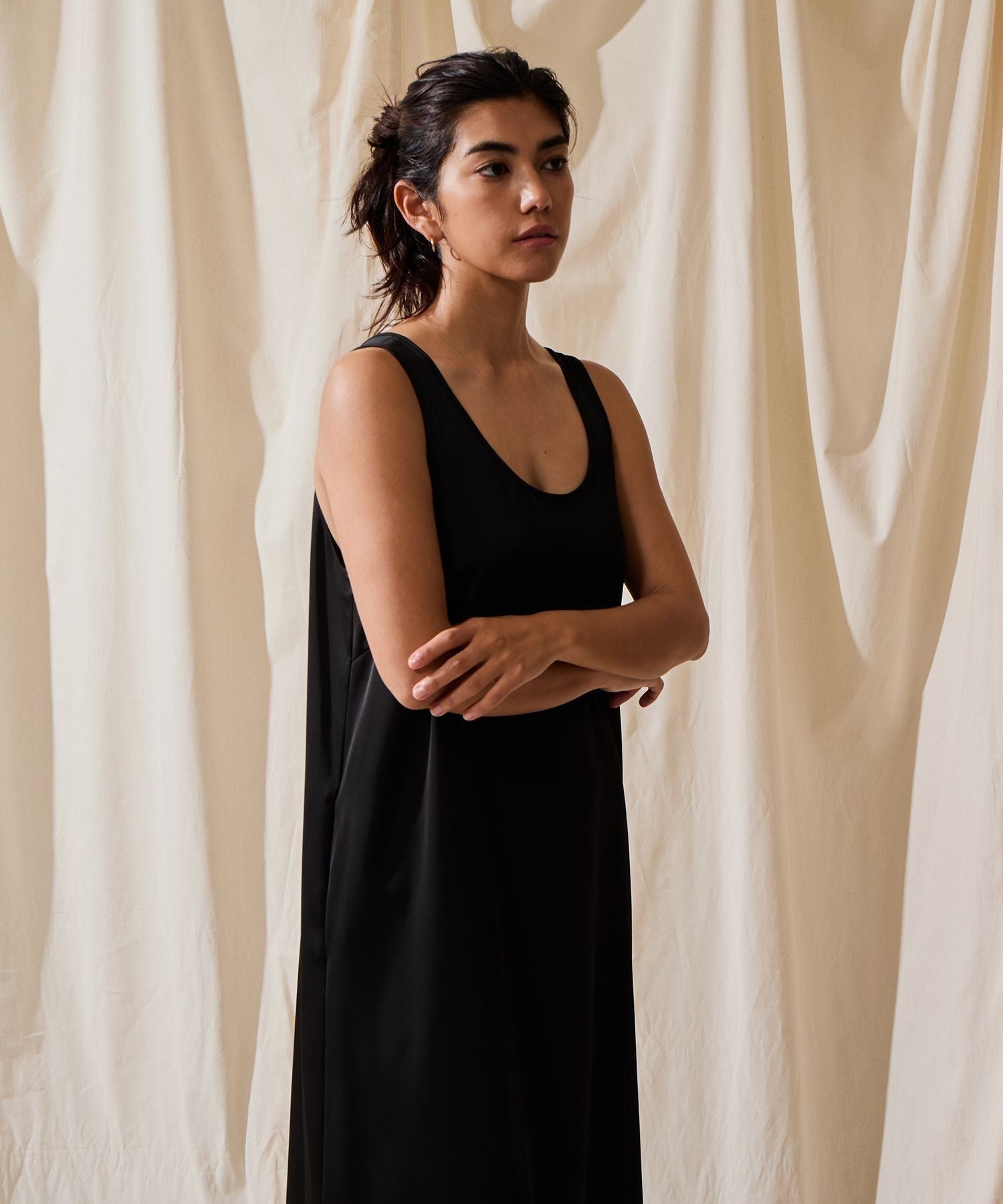 Jess Satin Tank Onepiece Dress