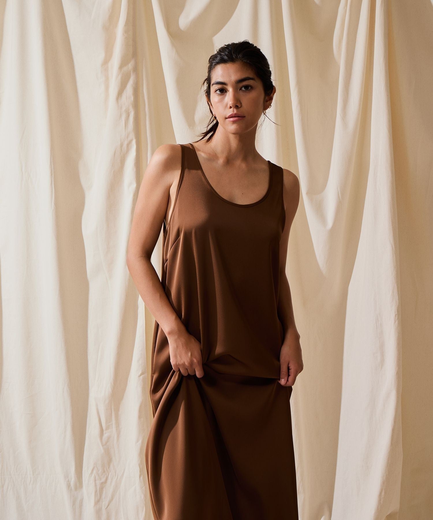 Jess Satin Tank Onepiece Dress