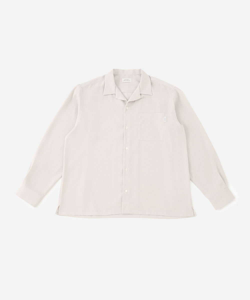 Marco Peach Skin Open Collar LS Shirt | Saturdays NYC Japan