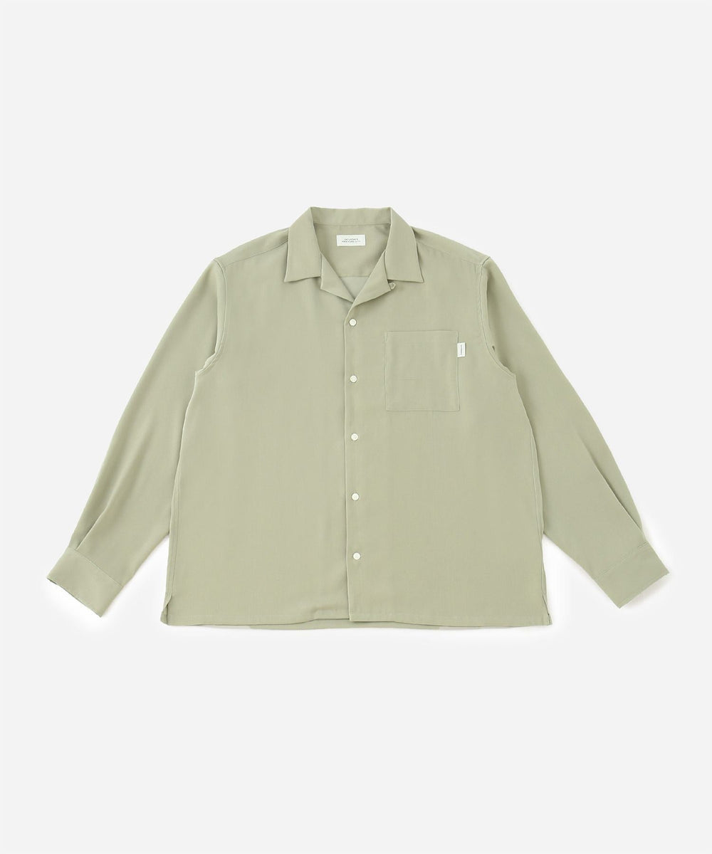 Marco Peach Skin Open Collar LS Shirt | Saturdays NYC Japan