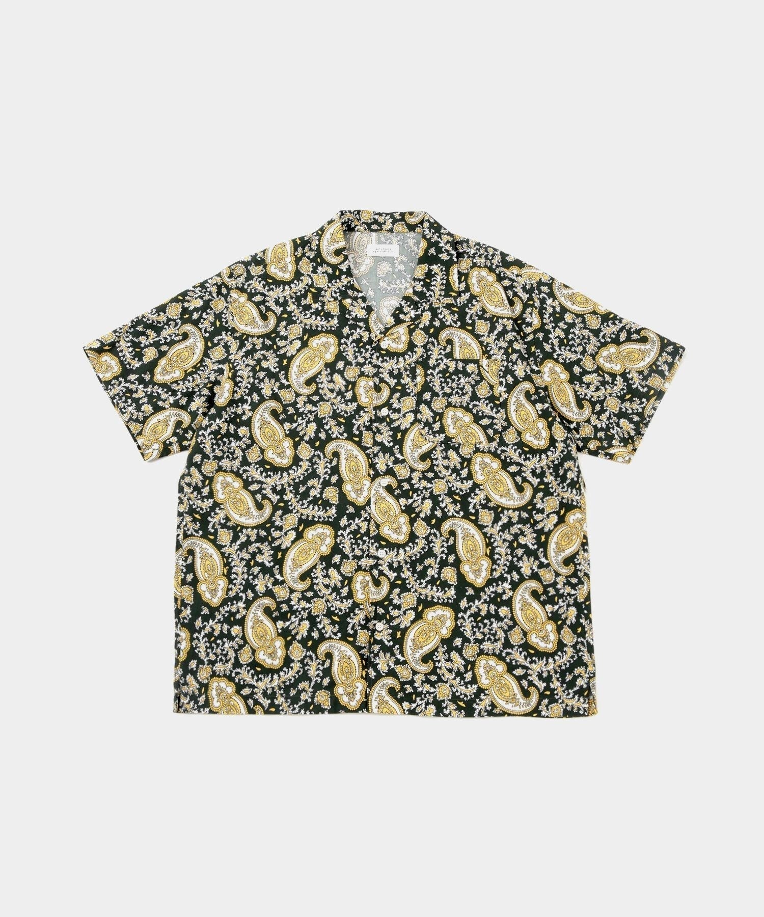 Canty Open Collar Paisley Printed SS Shirt