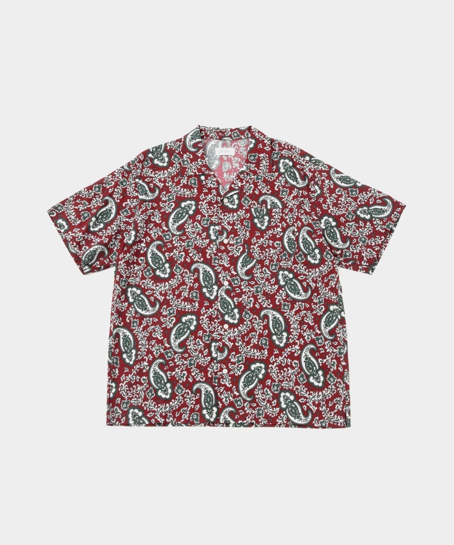 Canty Open Collar Paisley Printed SS Shirt