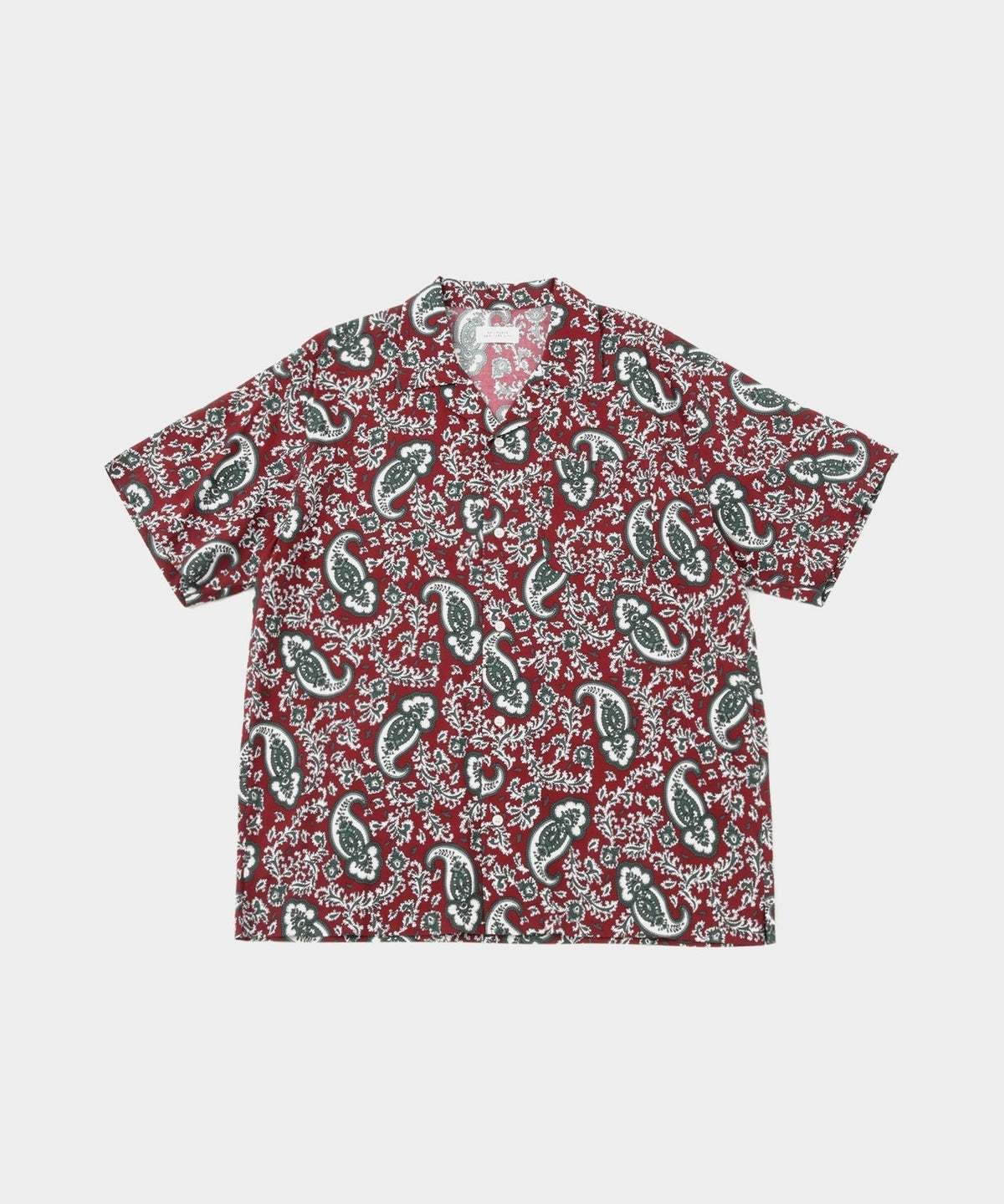 Canty Open Collar Paisley Printed SS Shirt