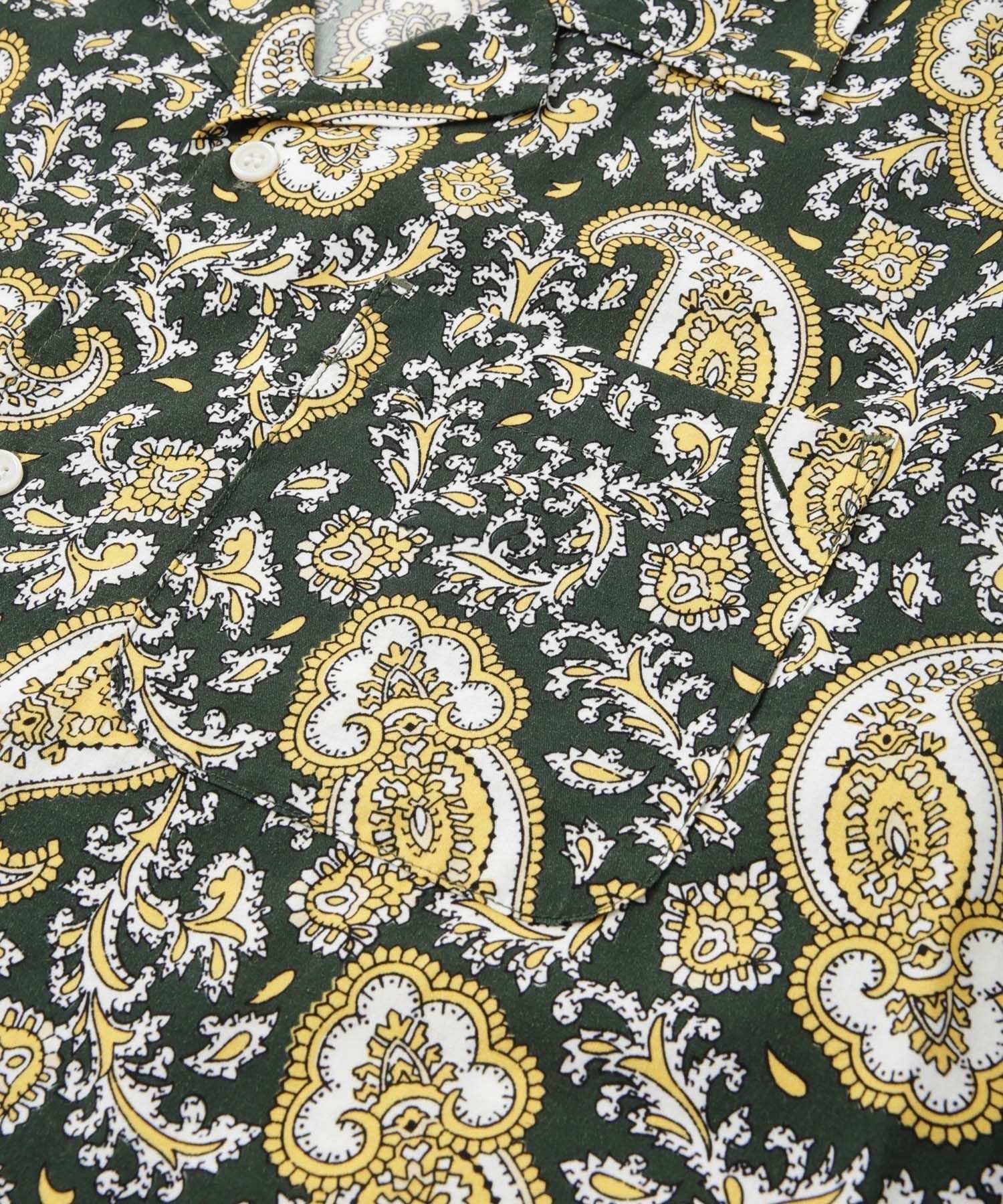 Canty Open Collar Paisley Printed SS Shirt