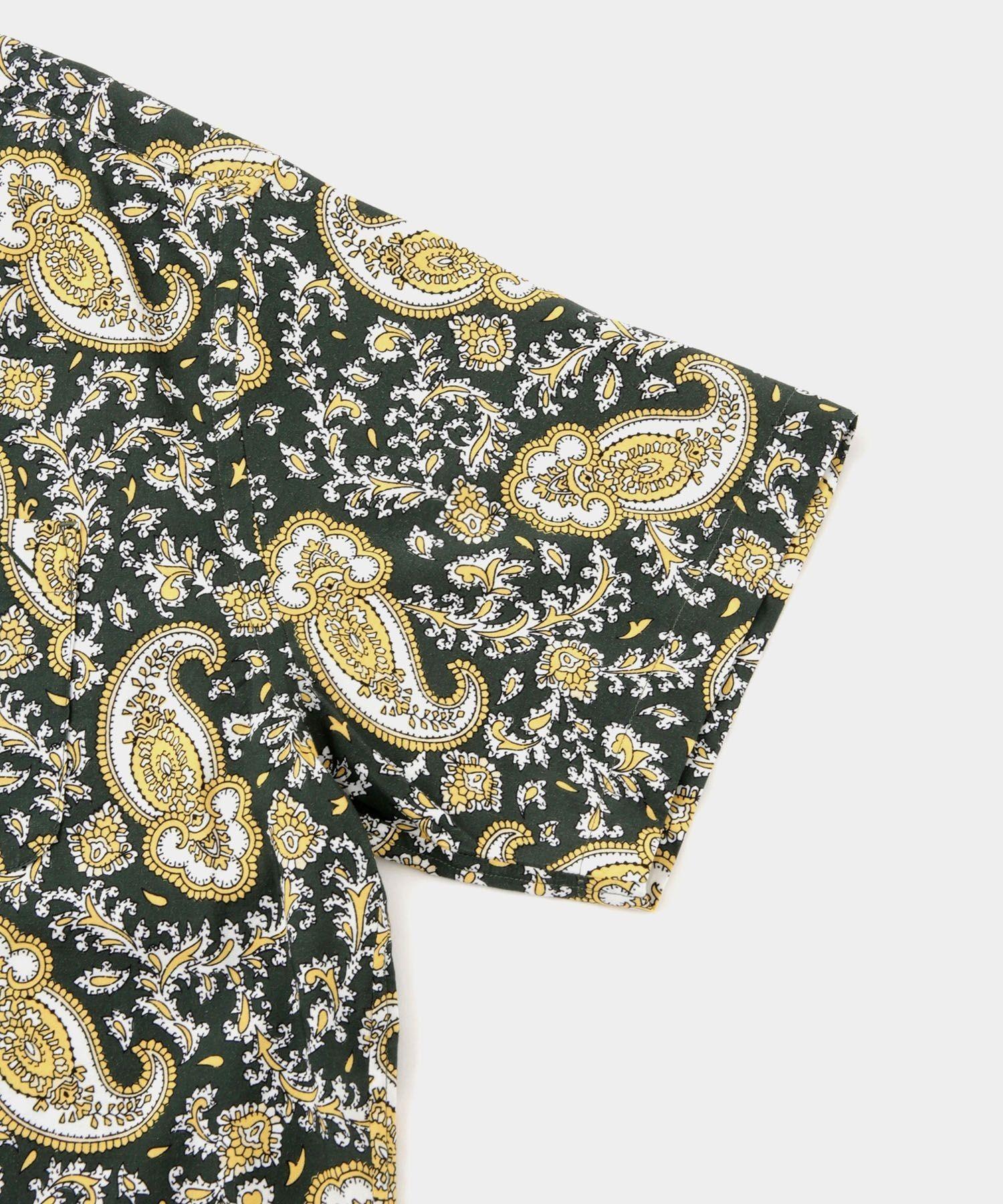Canty Open Collar Paisley Printed SS Shirt