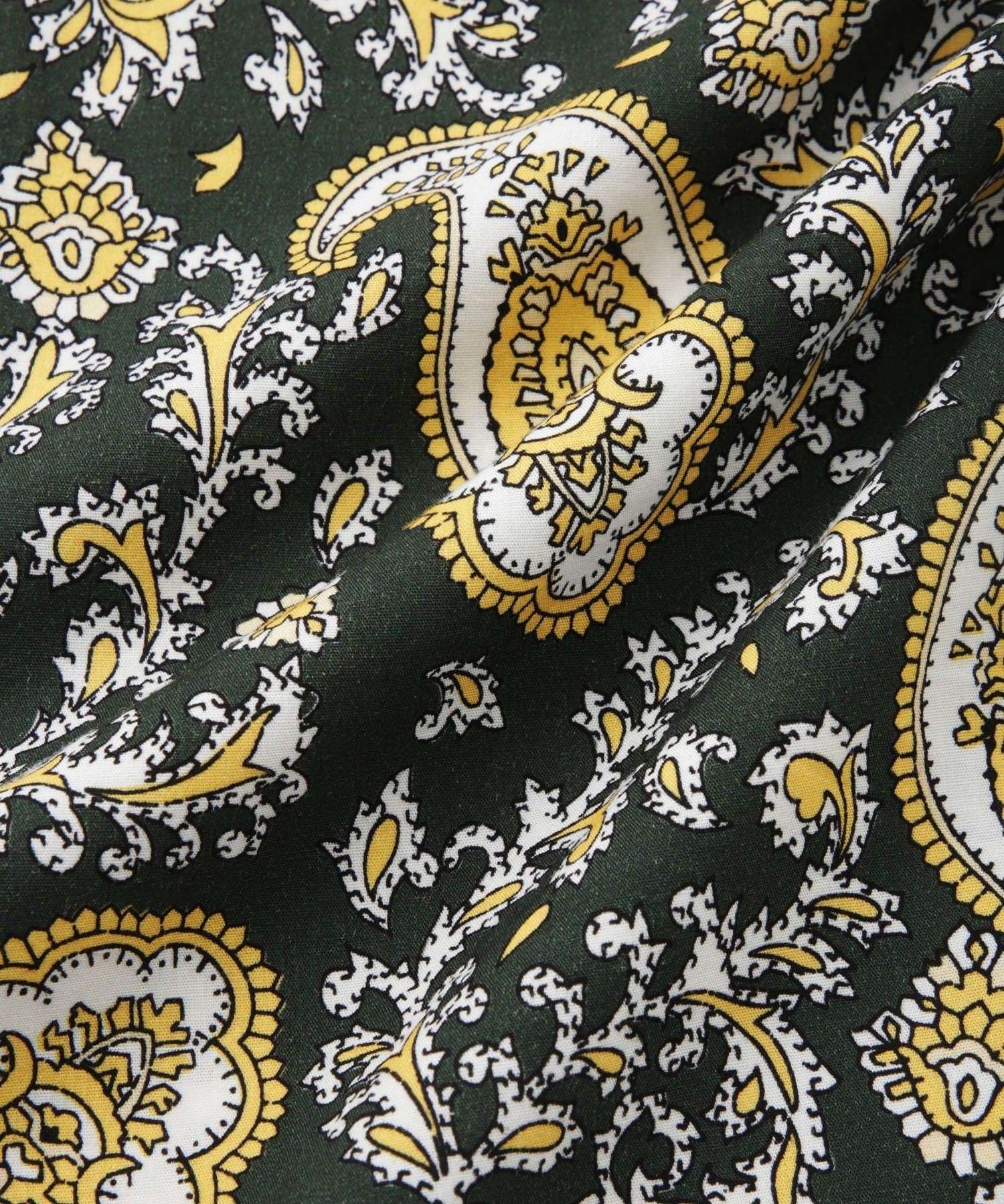 Canty Open Collar Paisley Printed SS Shirt