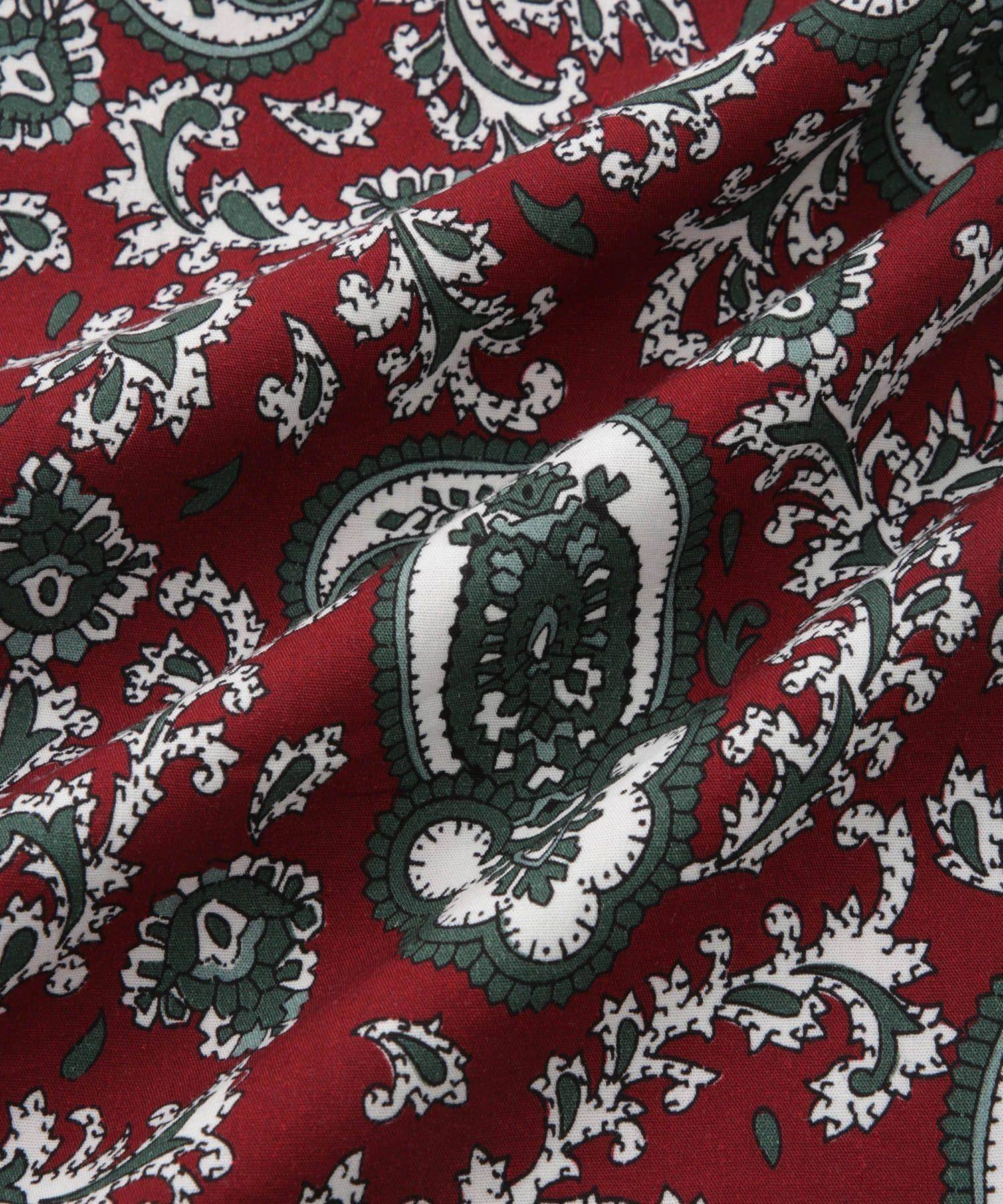 Canty Open Collar Paisley Printed SS Shirt