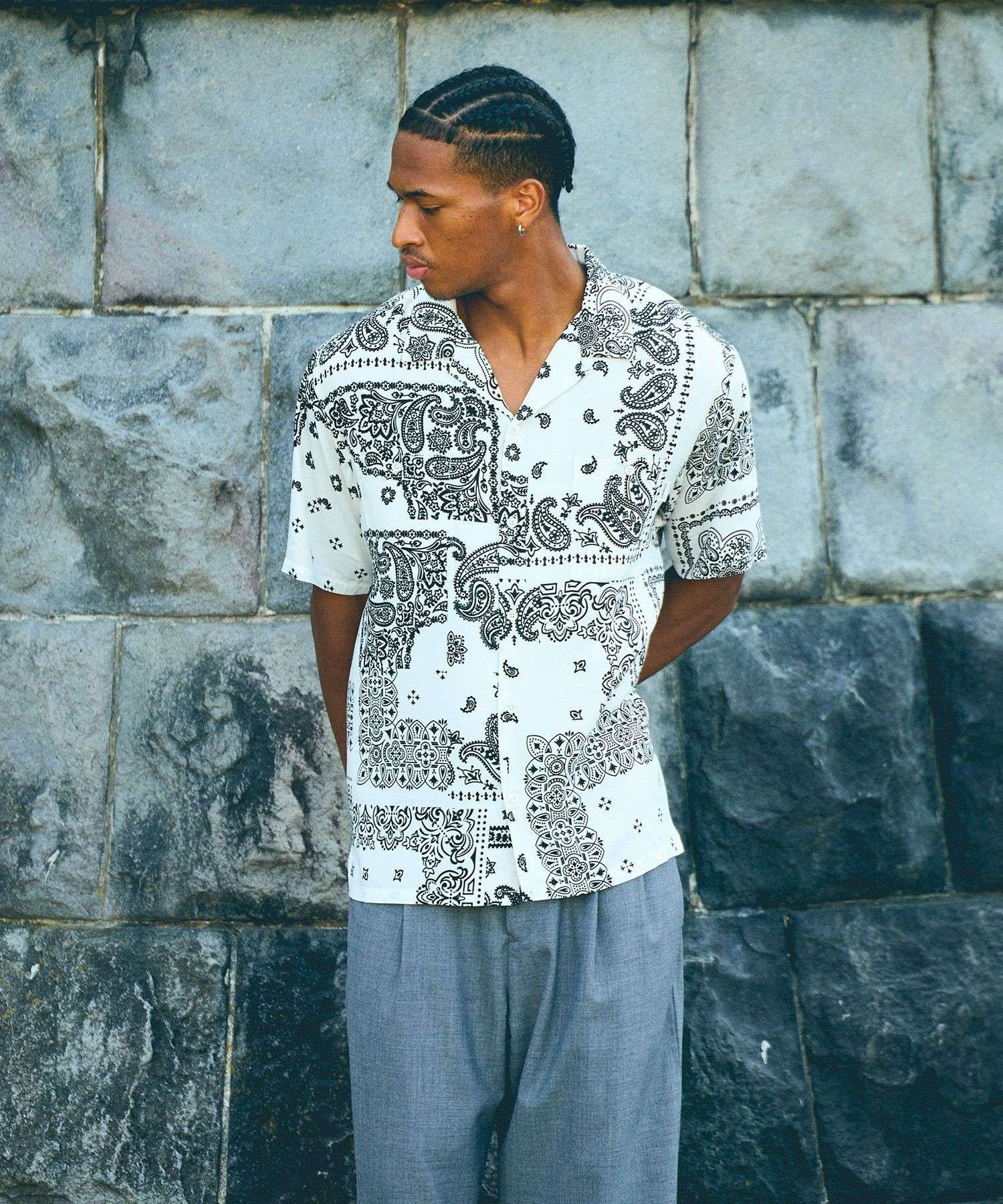 MIYAGIHIDETAKA x Saturdays NYC Bandana SS shirt