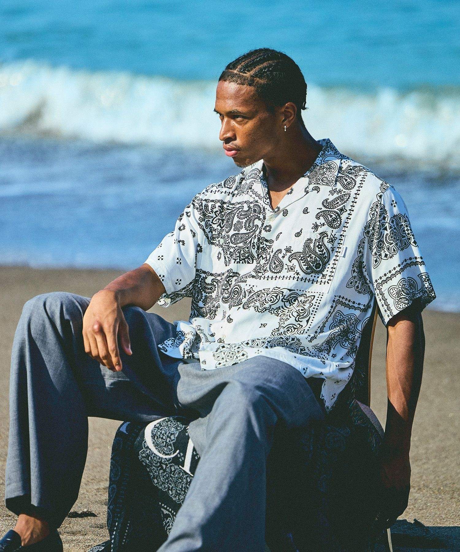 MIYAGIHIDETAKA x Saturdays NYC Bandana SS shirt