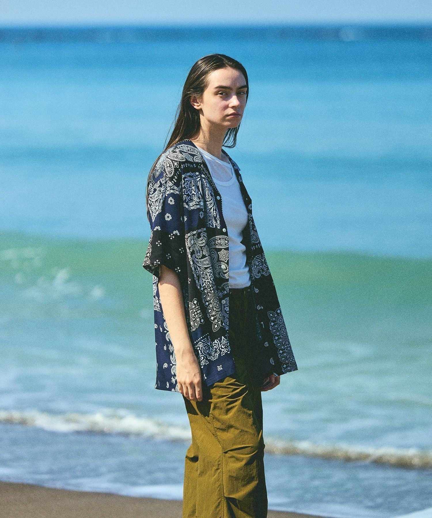 MIYAGIHIDETAKA x Saturdays NYC Bandana SS shirt