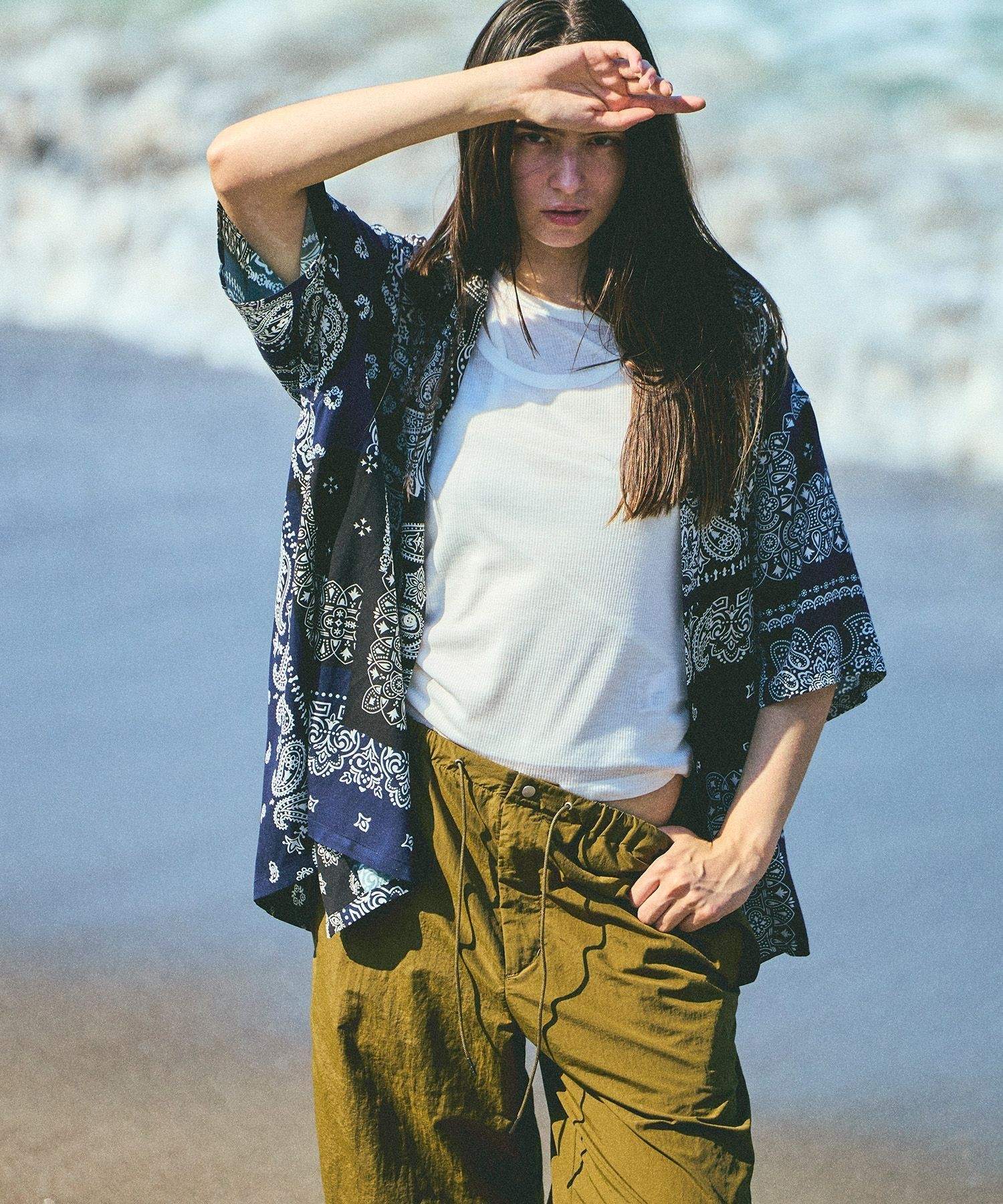 MIYAGIHIDETAKA x Saturdays NYC Bandana SS shirt