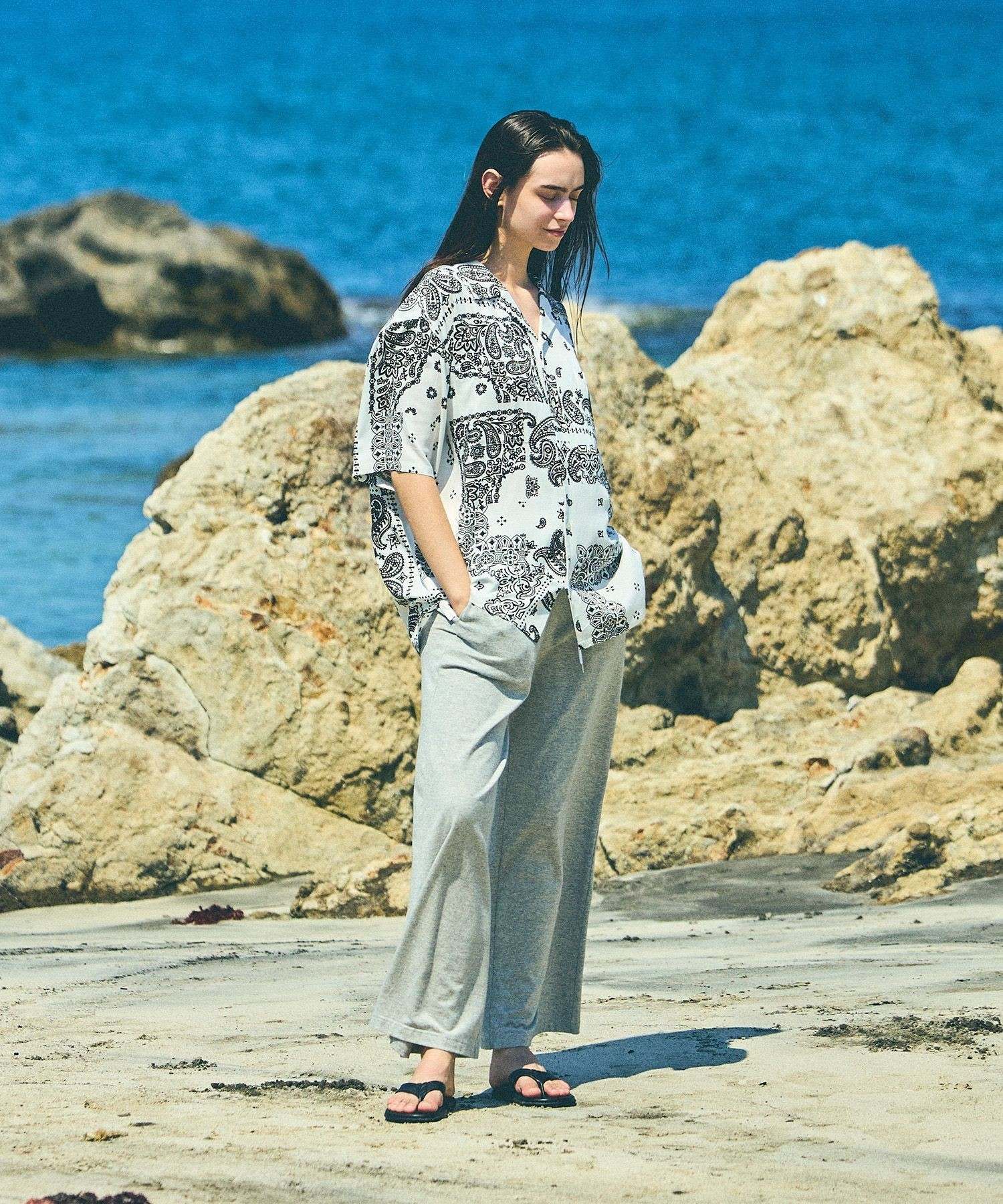 MIYAGIHIDETAKA x Saturdays NYC Bandana SS shirt