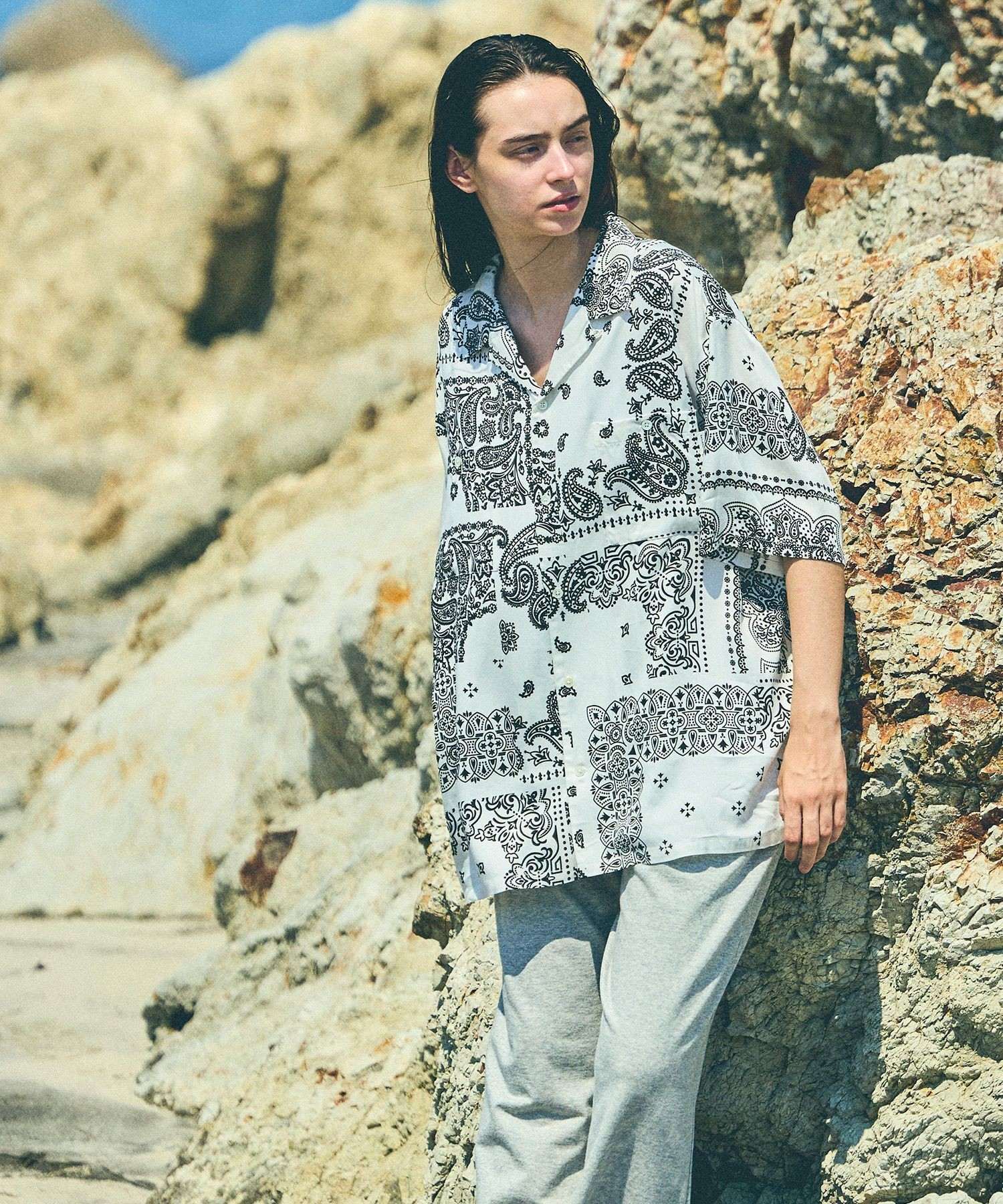 MIYAGIHIDETAKA x Saturdays NYC Bandana SS shirt