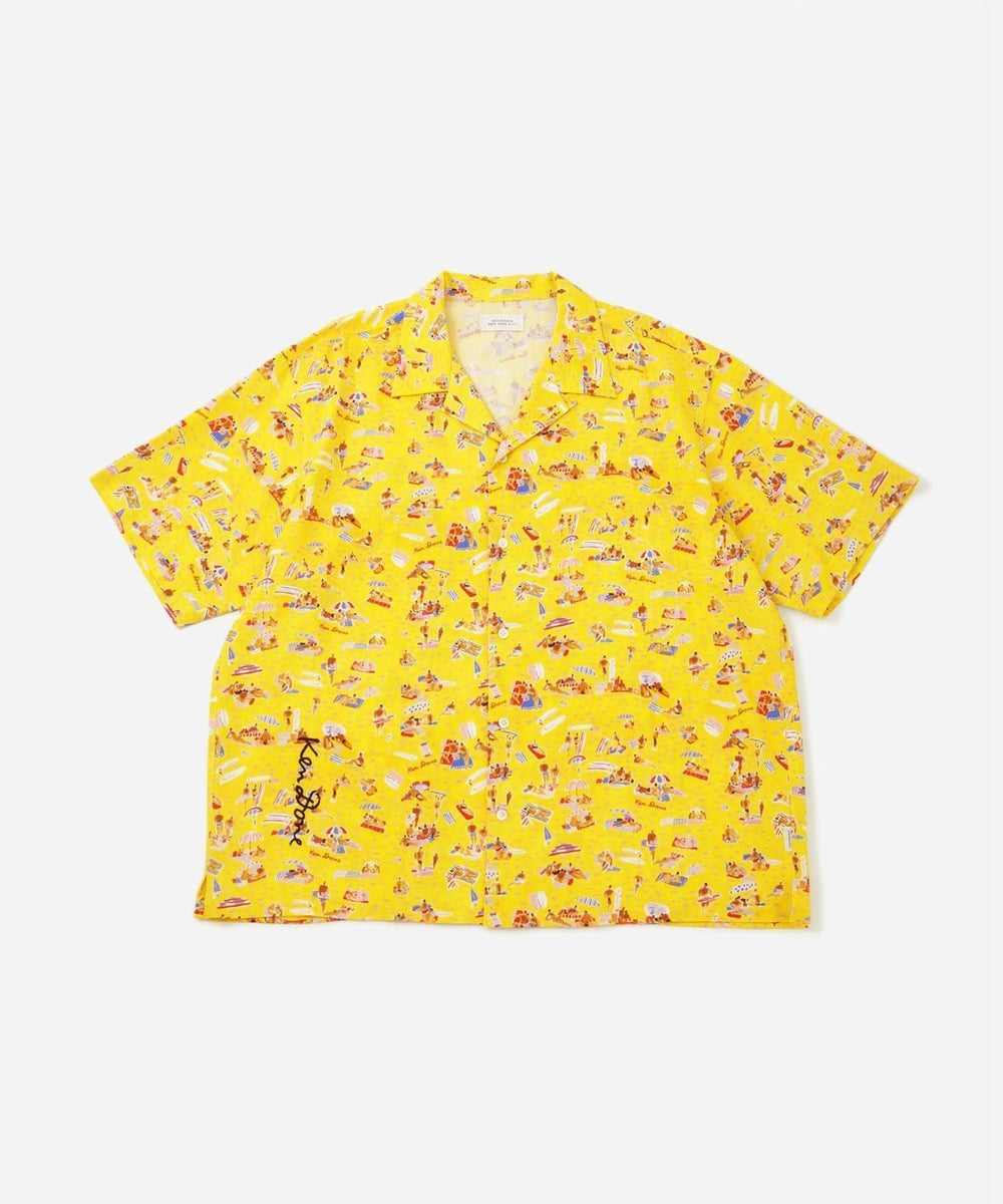 佐藤ケンケン オープンカラーシャツ Plastic Tree Ken Done Open Collar SS Shirt | Saturdays NYC Japan