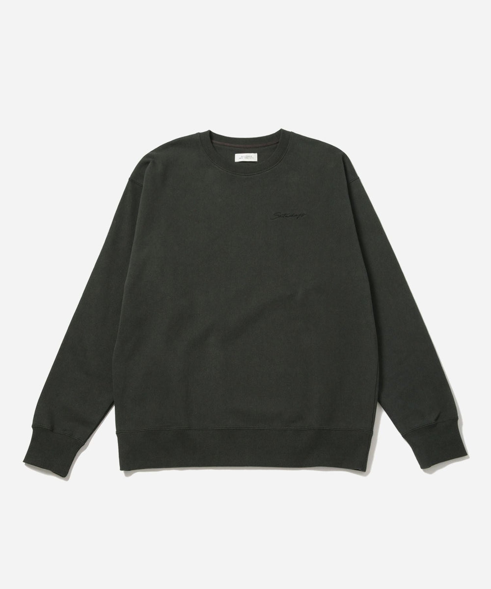 Saturdays NYC　Bowery Script EMB Crew Bowery Script Emb Sweatshirt | Saturdays NYC Japan