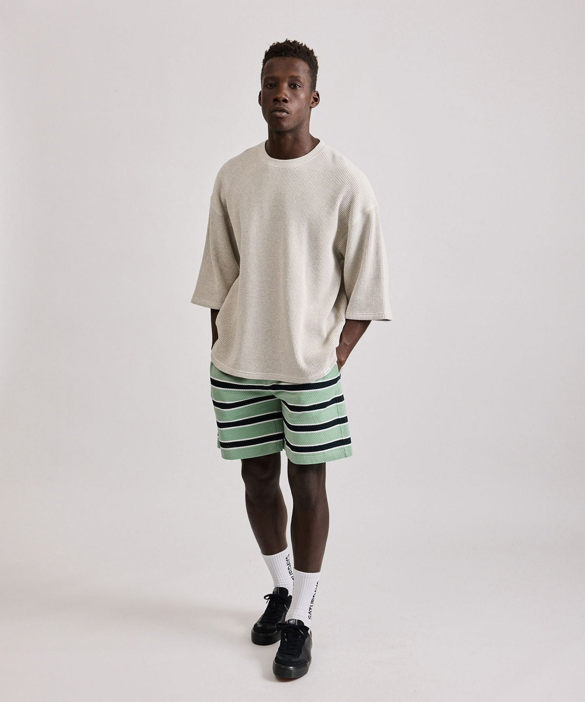 Waffle 1/2 Sleeve Tee
